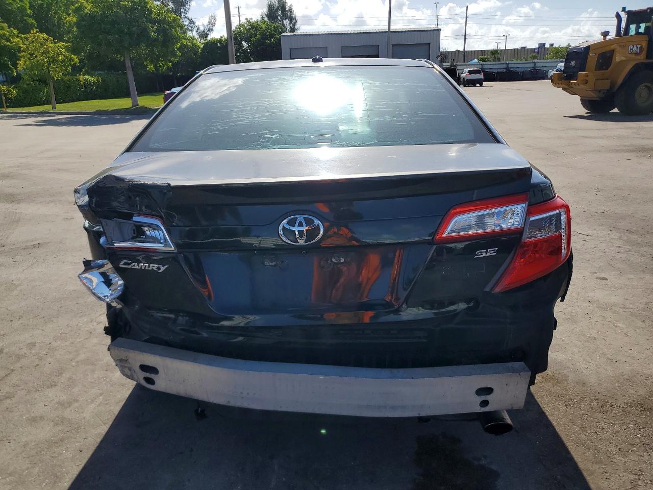 2014 Toyota Camry Se Black vin: 4T1BF1FK7EU329425
