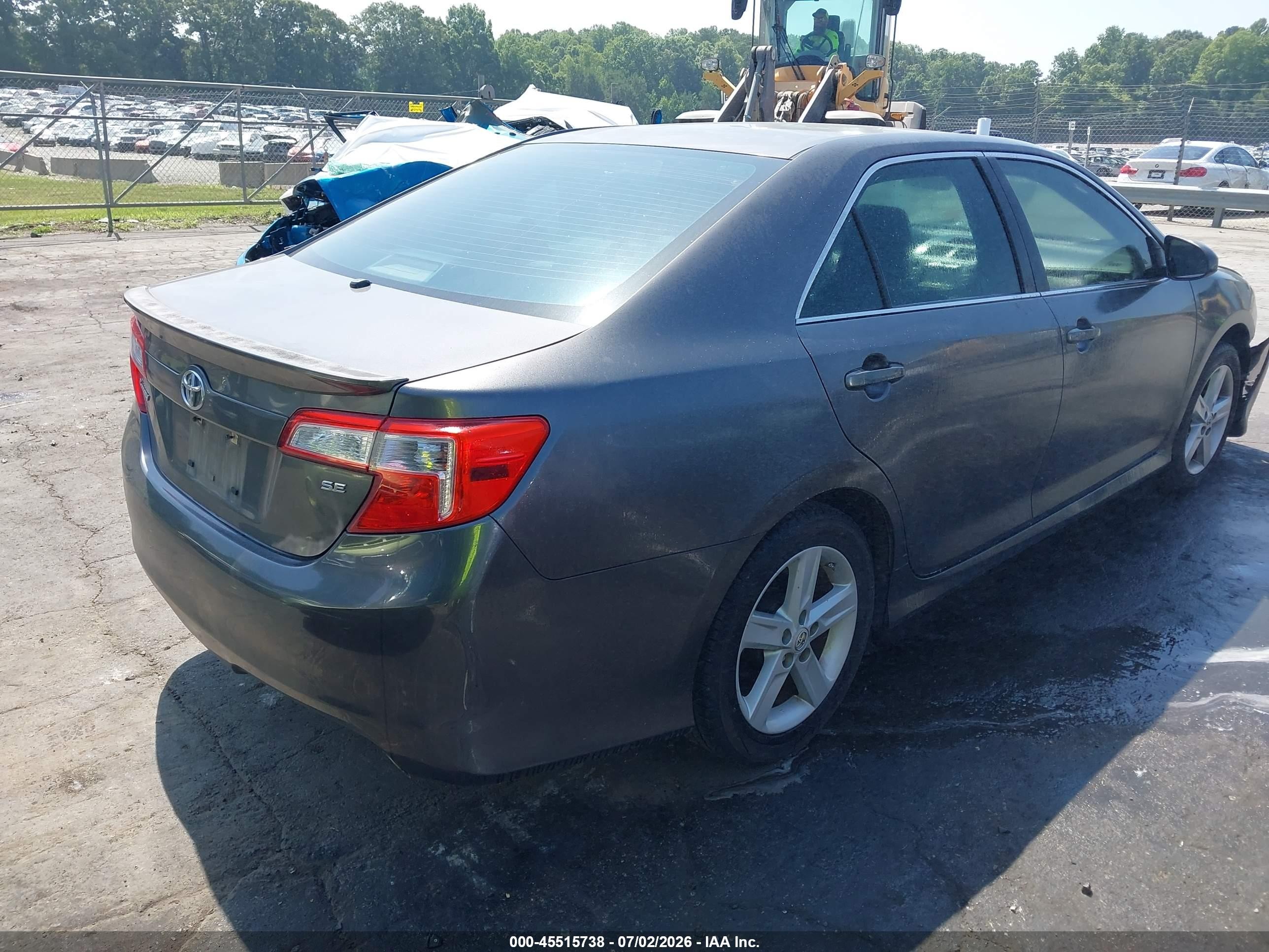 2014 Toyota Camry Se Gray vin: 4T1BF1FK7EU333958