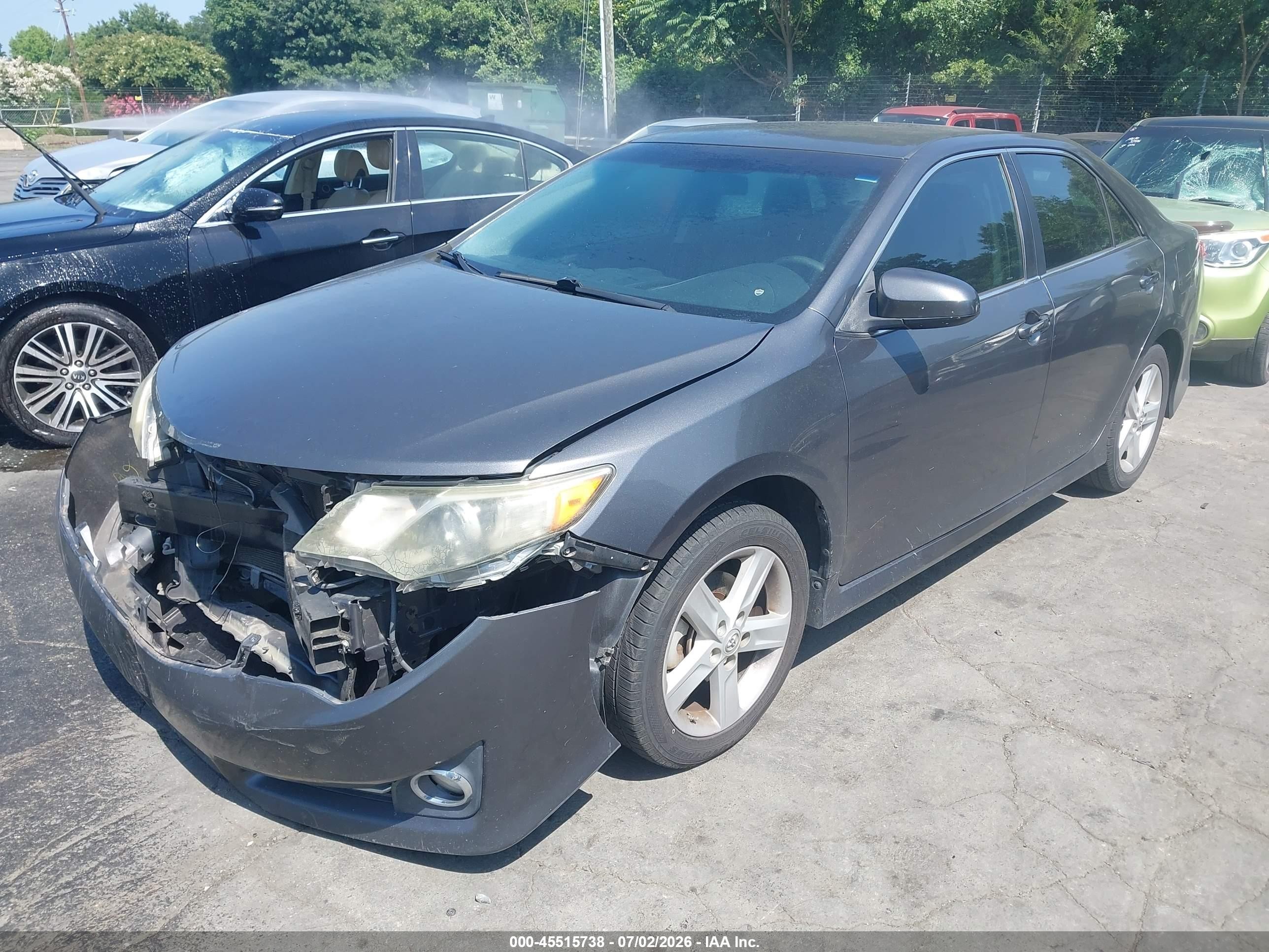 2014 Toyota Camry Se Gray vin: 4T1BF1FK7EU333958
