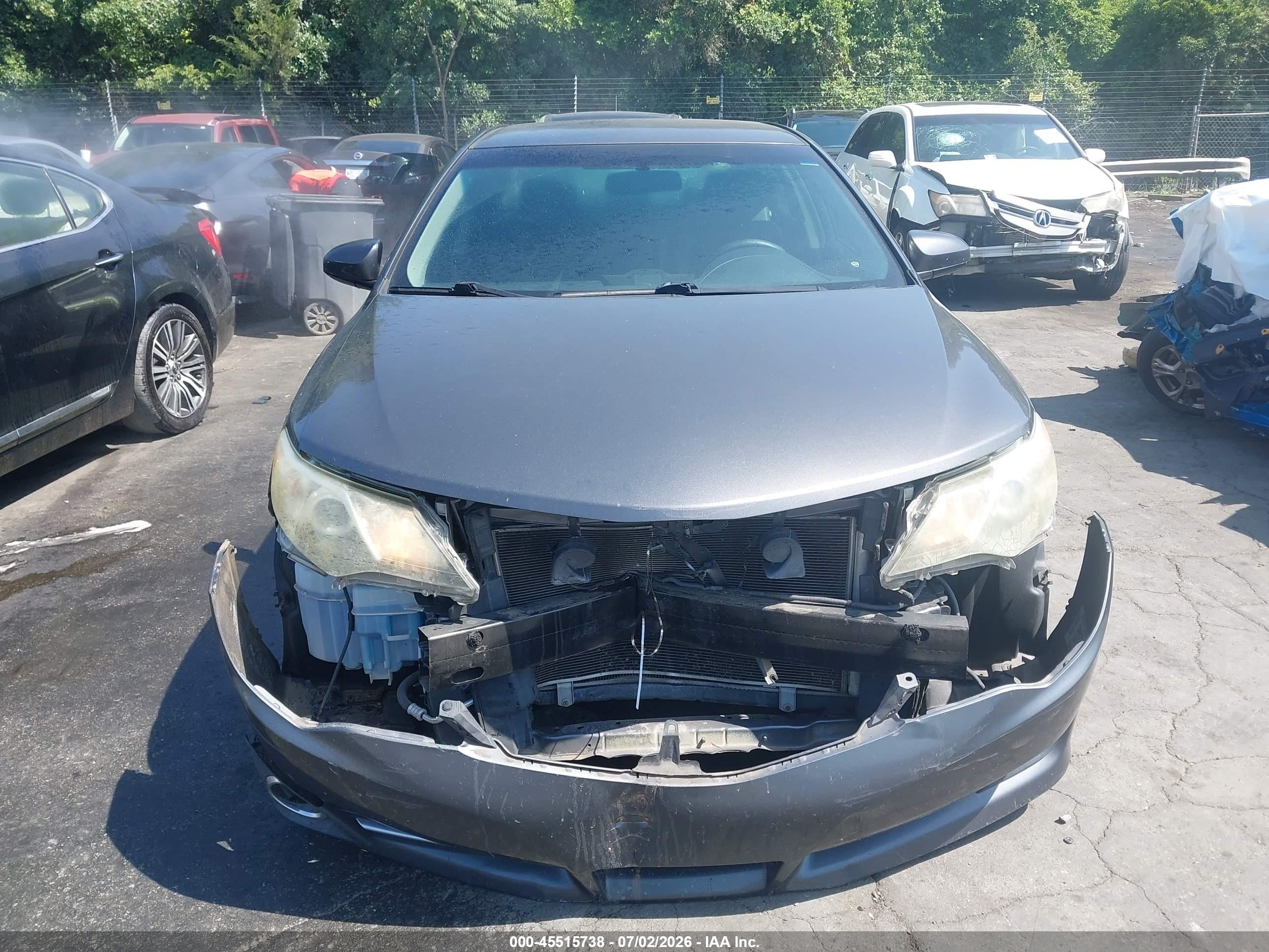 2014 Toyota Camry Se Gray vin: 4T1BF1FK7EU333958
