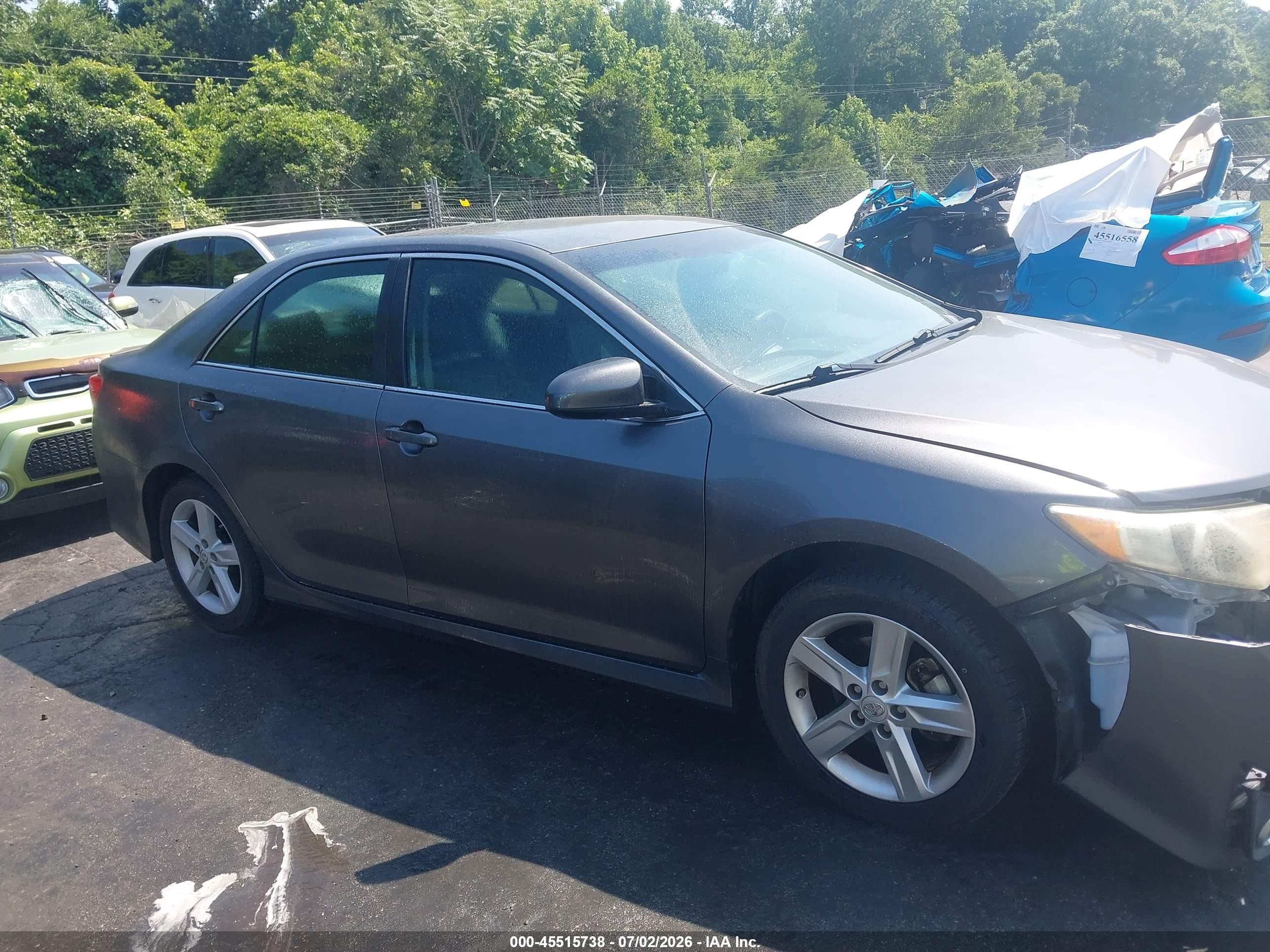 2014 Toyota Camry Se Gray vin: 4T1BF1FK7EU333958