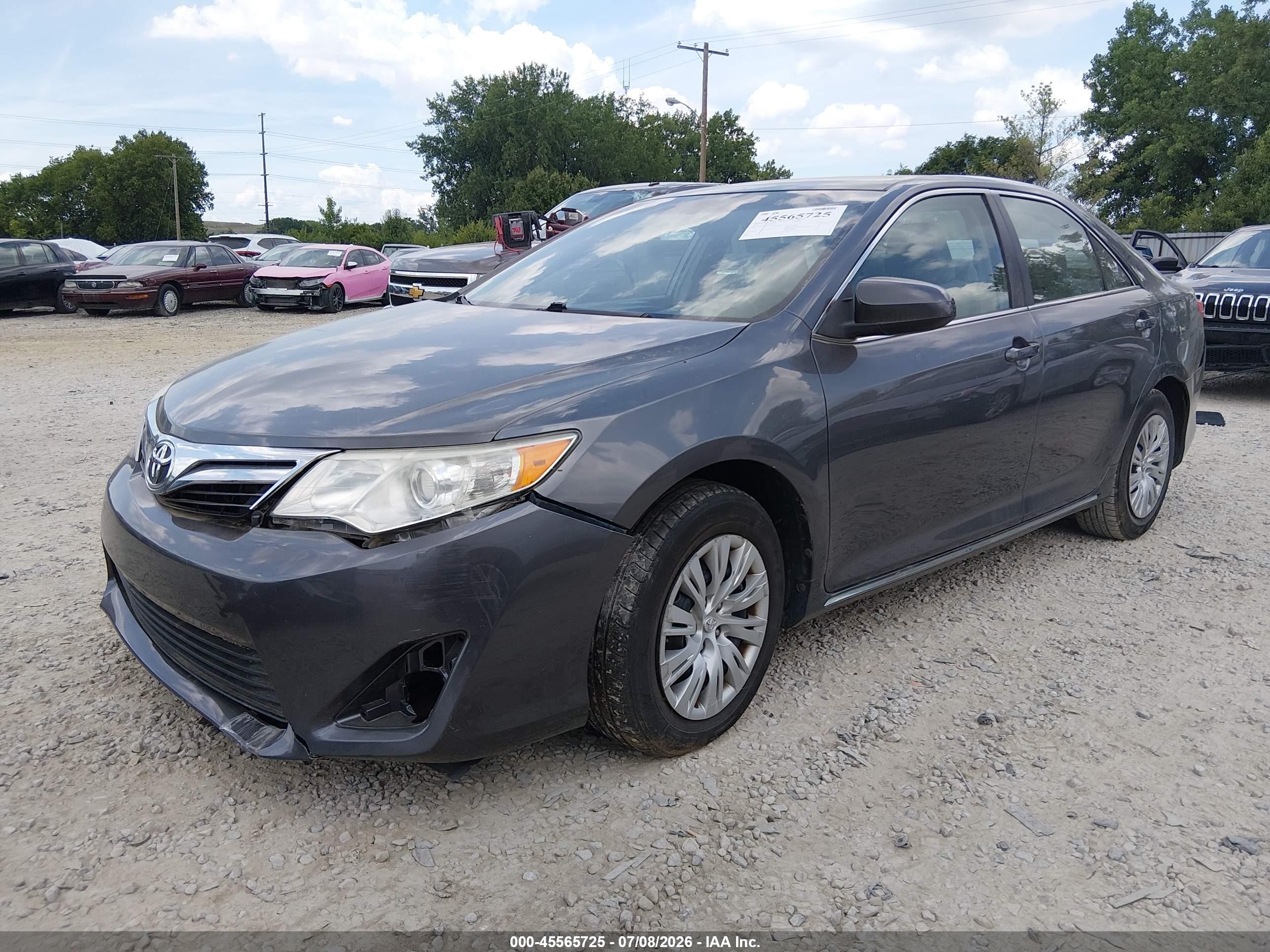 2014 Toyota Camry Le Gray vin: 4T1BF1FK7EU354843