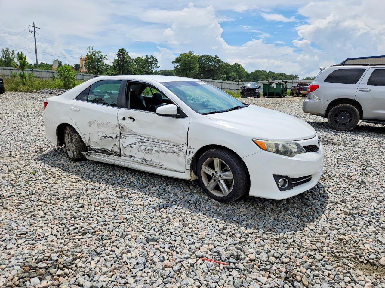 2014 Toyota Camry Se White vin: 4T1BF1FK7EU355670