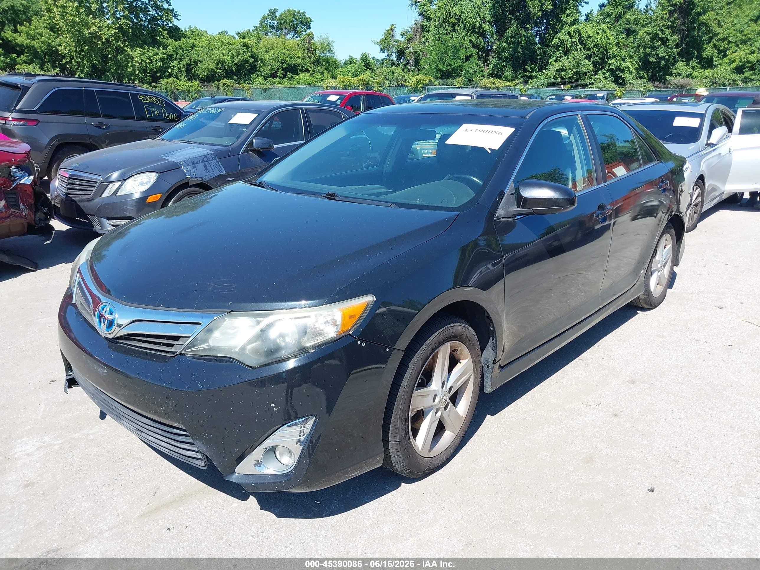 2014 Toyota Camry Se Black vin: 4T1BF1FK7EU373635