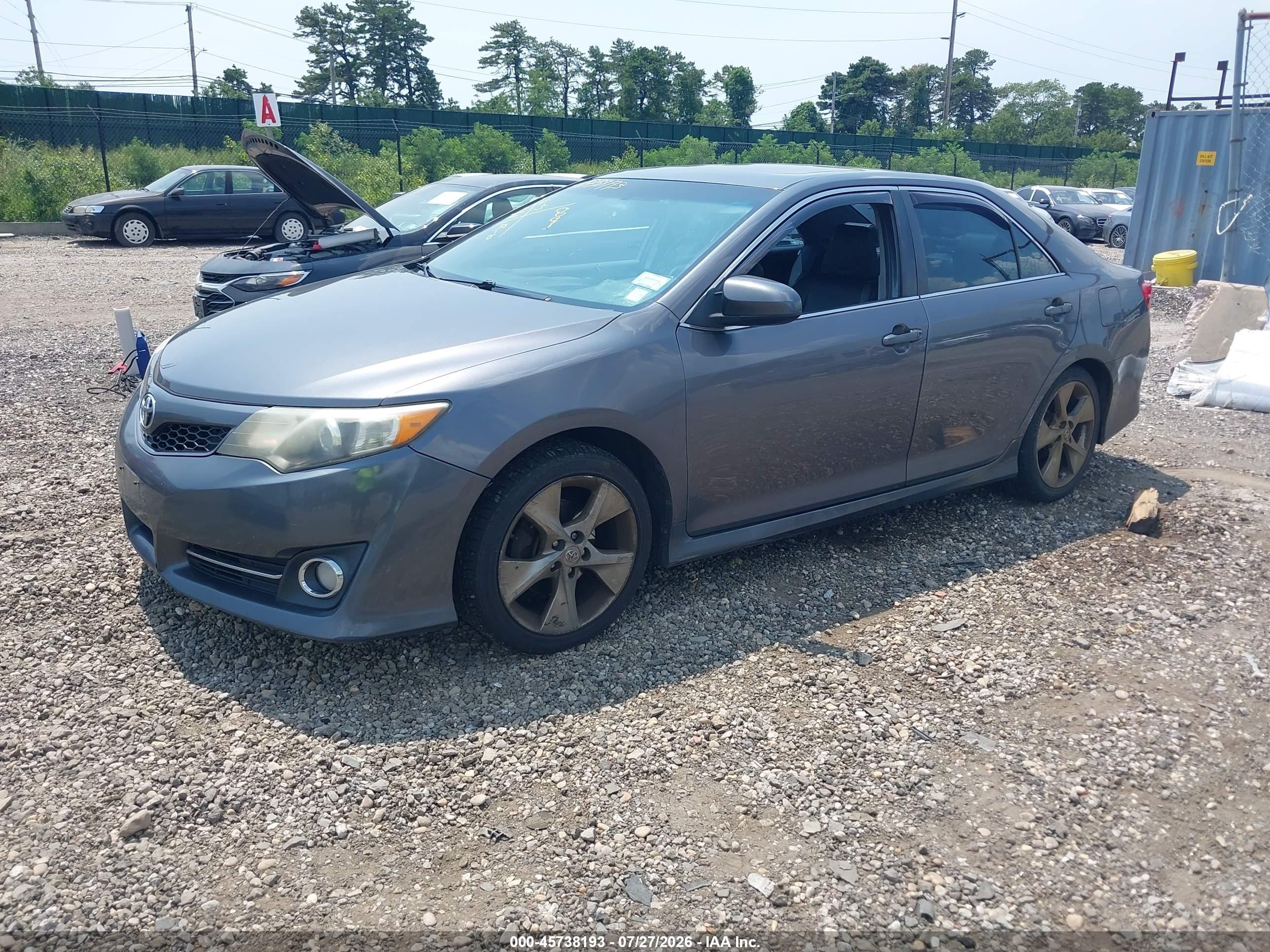 2014 Toyota Camry Se Sport Gray vin: 4T1BF1FK7EU379113
