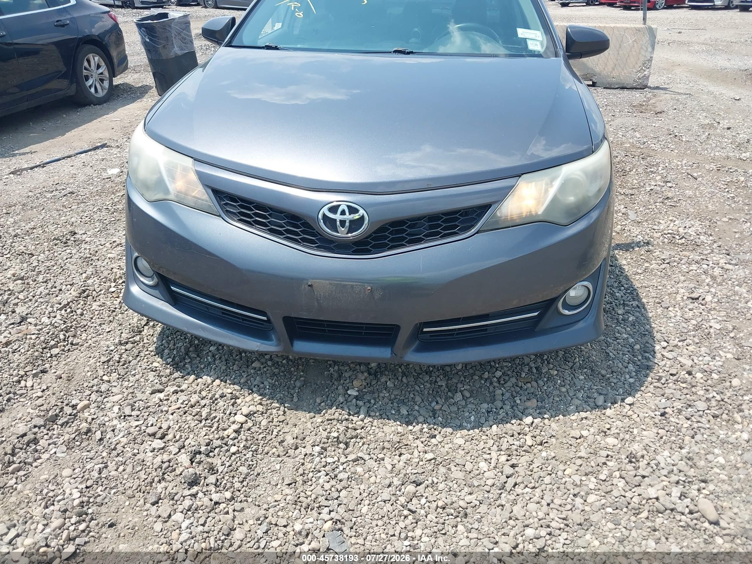 2014 Toyota Camry Se Sport Gray vin: 4T1BF1FK7EU379113