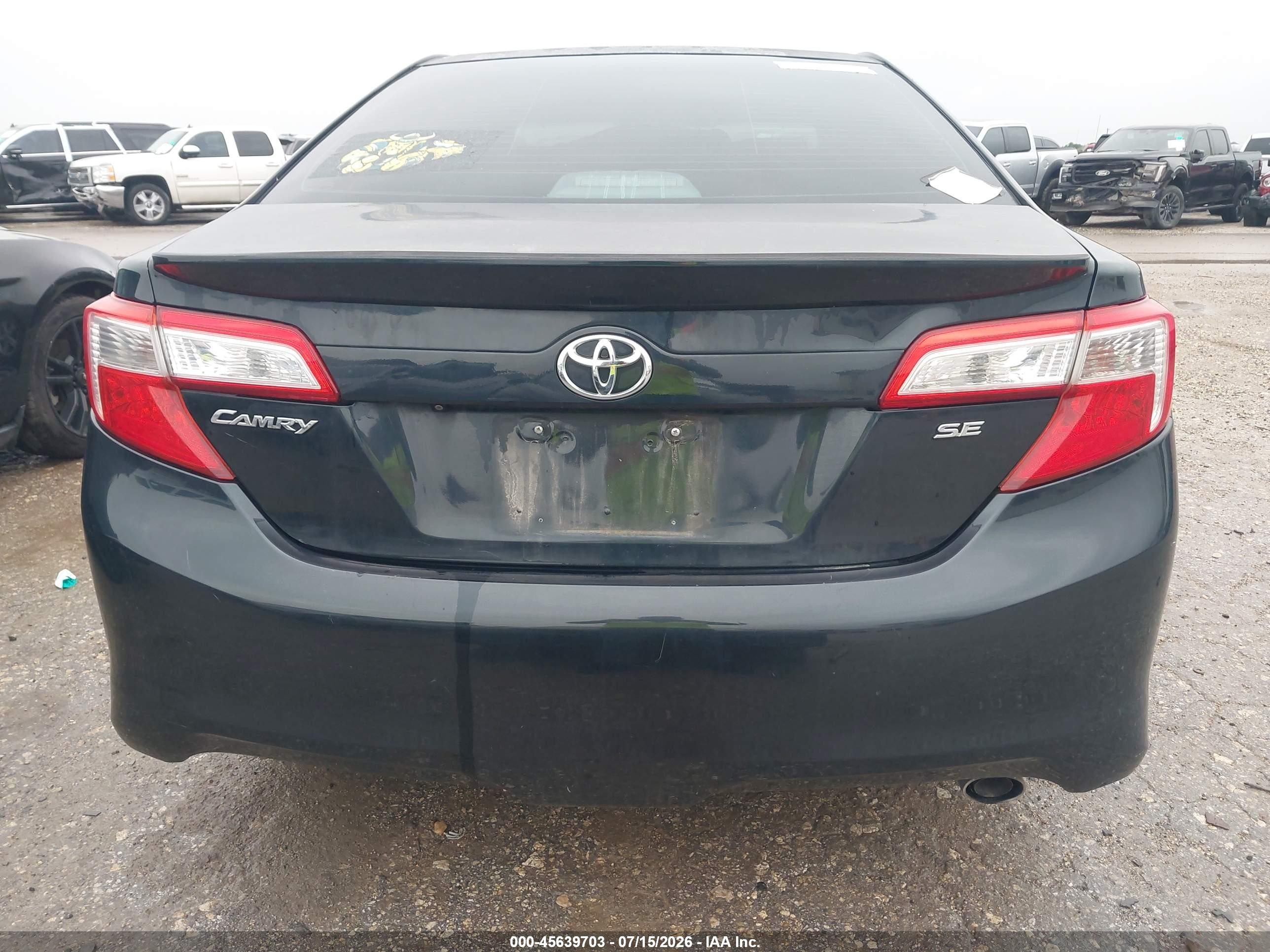 2014 Toyota Camry Se Dark Blue vin: 4T1BF1FK7EU379256