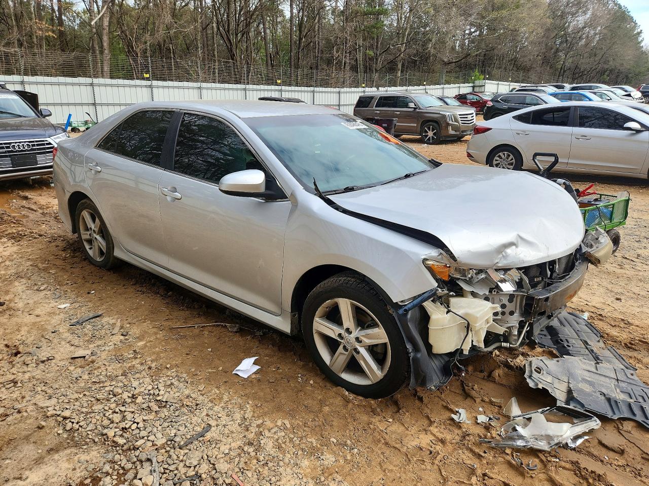 2014 Toyota Camry Se Silver vin: 4T1BF1FK7EU392699