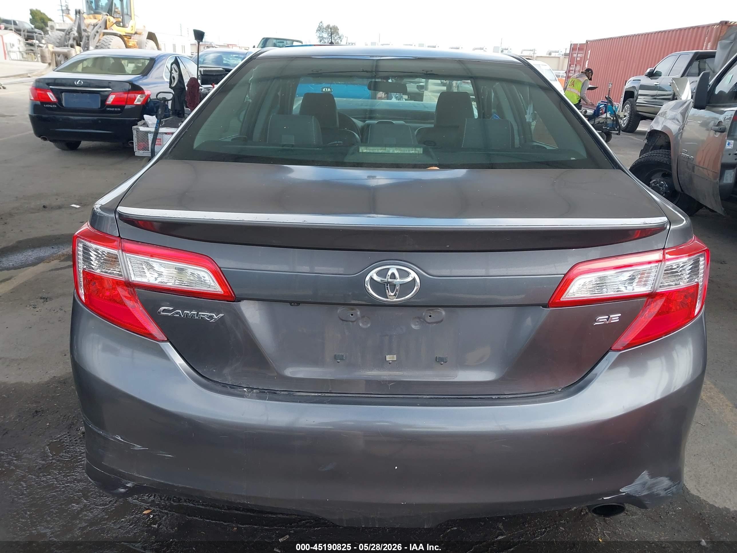 2014 Toyota Camry Se Gray vin: 4T1BF1FK7EU396395
