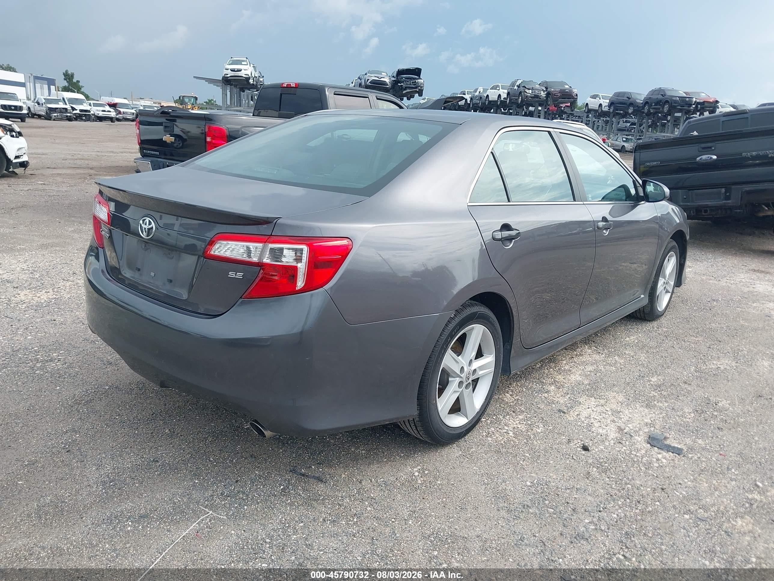 2014 Toyota Camry Se Gray vin: 4T1BF1FK7EU414670