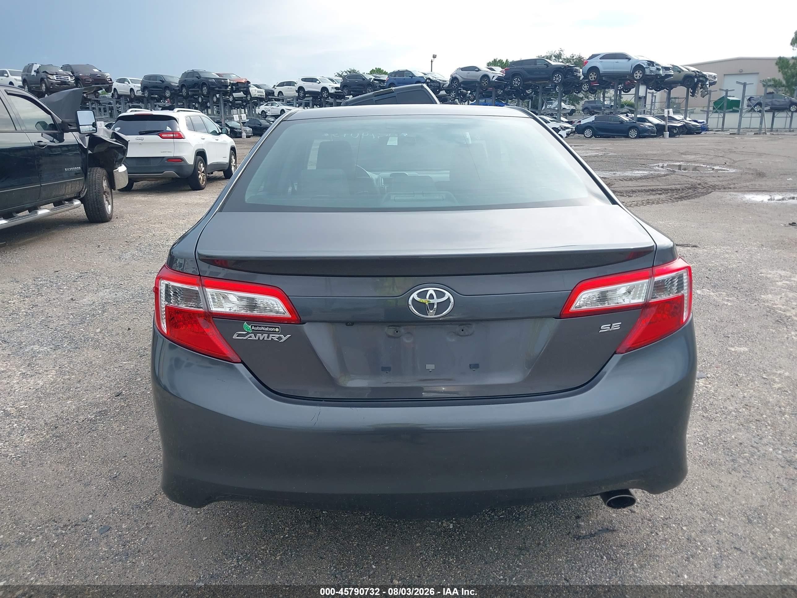 2014 Toyota Camry Se Gray vin: 4T1BF1FK7EU414670
