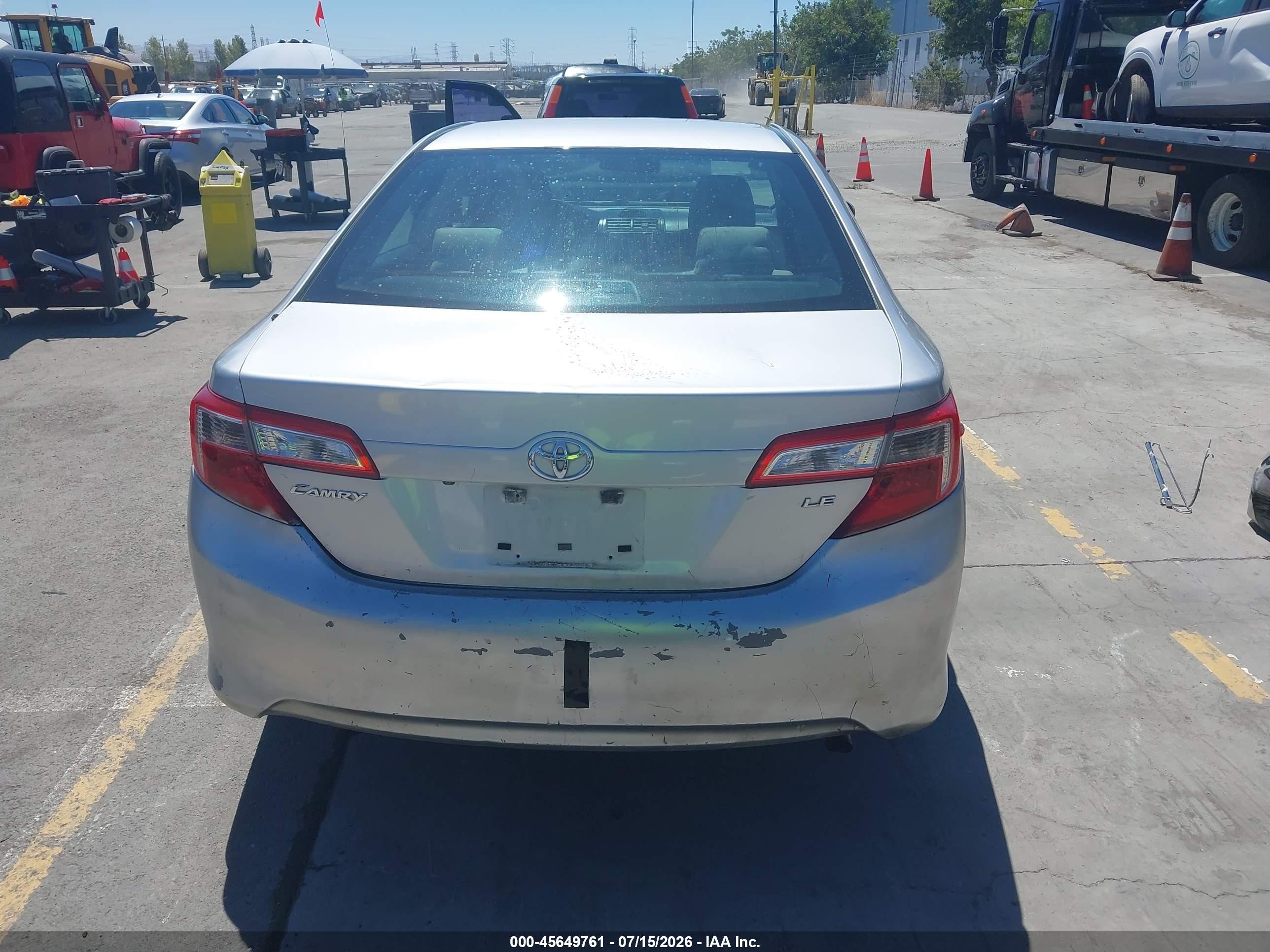 2014 Toyota Camry Le Gray vin: 4T1BF1FK7EU421280