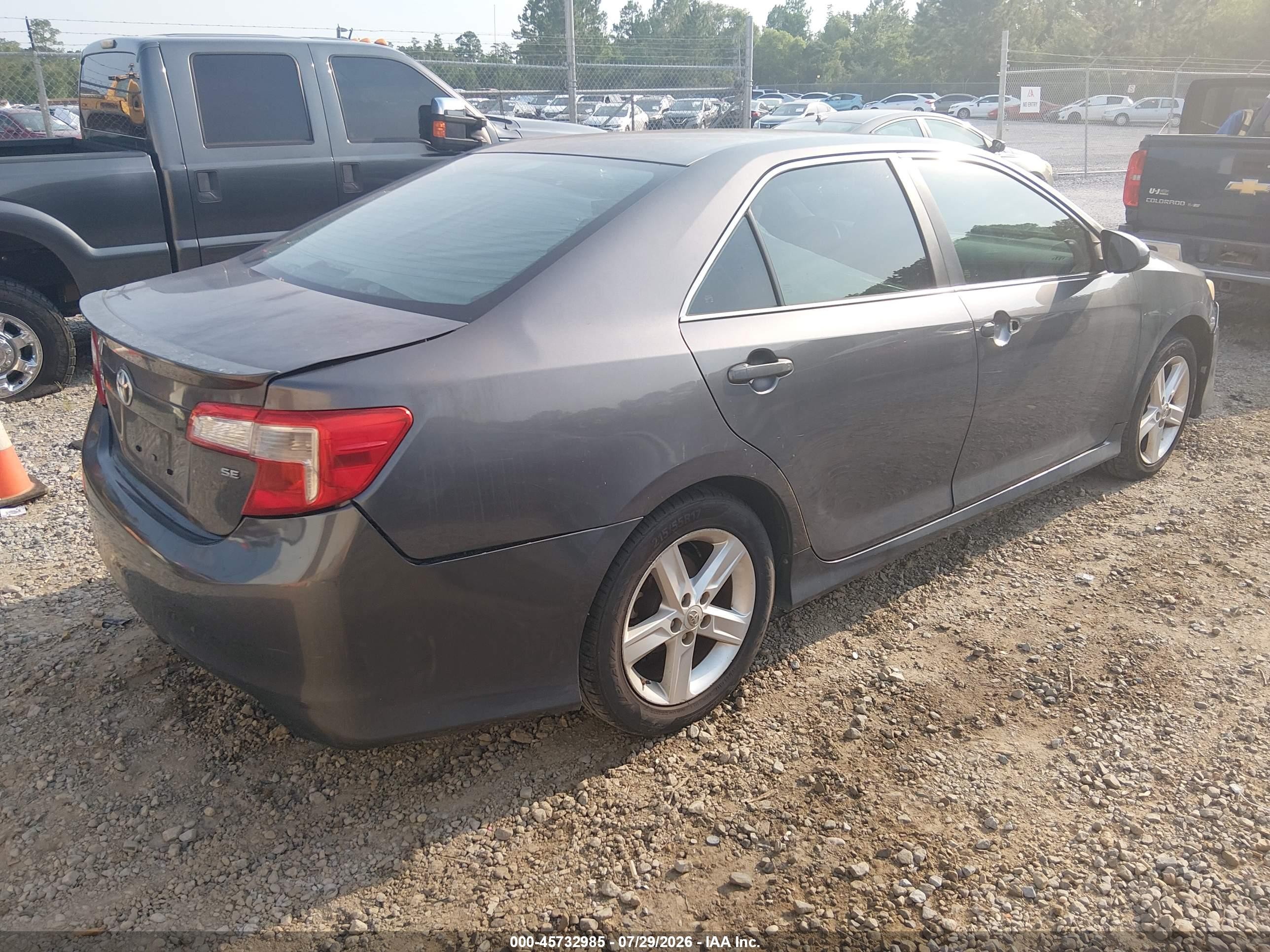 2014 Toyota Camry Se Gray vin: 4T1BF1FK7EU422025
