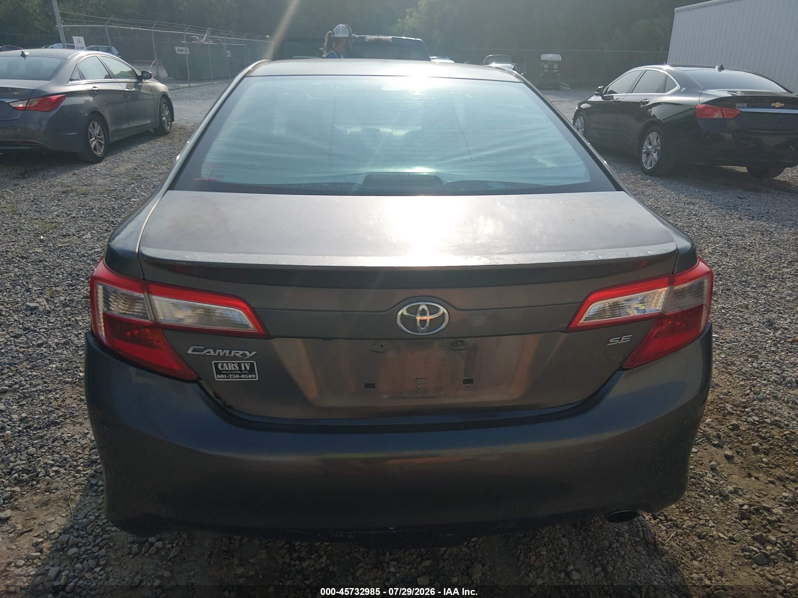 2014 Toyota Camry Se Gray vin: 4T1BF1FK7EU422025