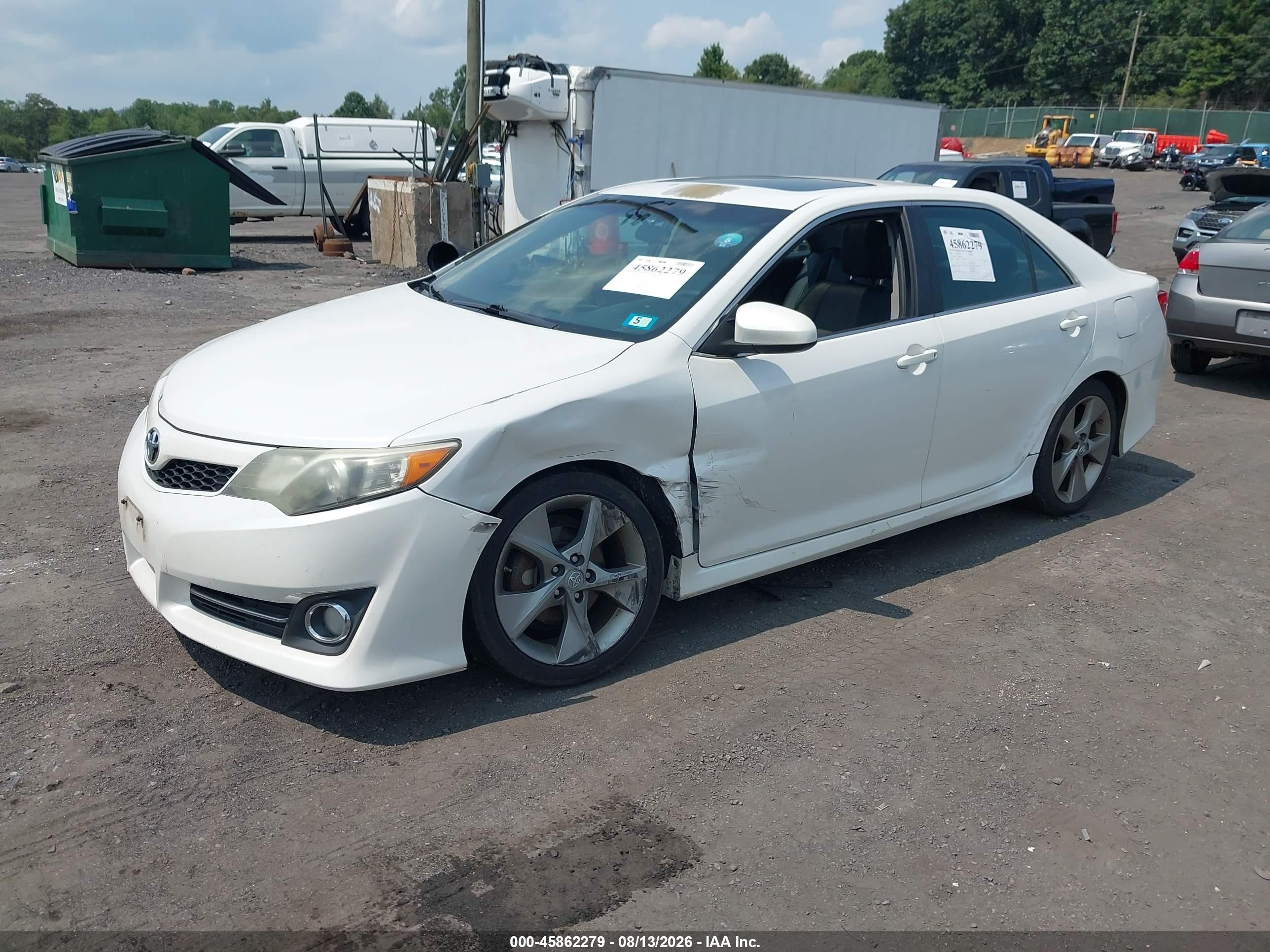 2014 Toyota Camry Se Sport Белый vin: 4T1BF1FK7EU440248