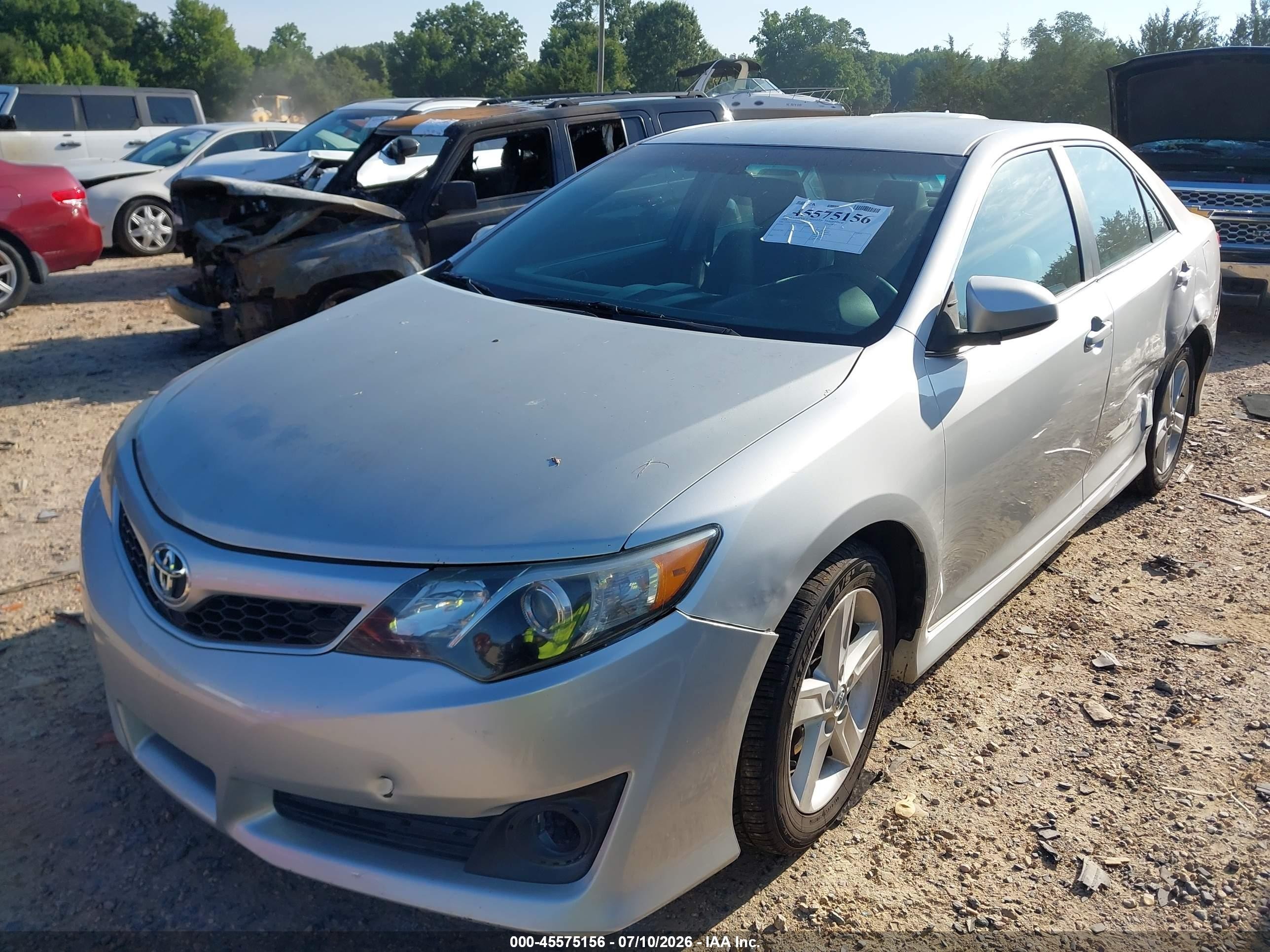 2014 Toyota Camry Se Silver vin: 4T1BF1FK7EU452920