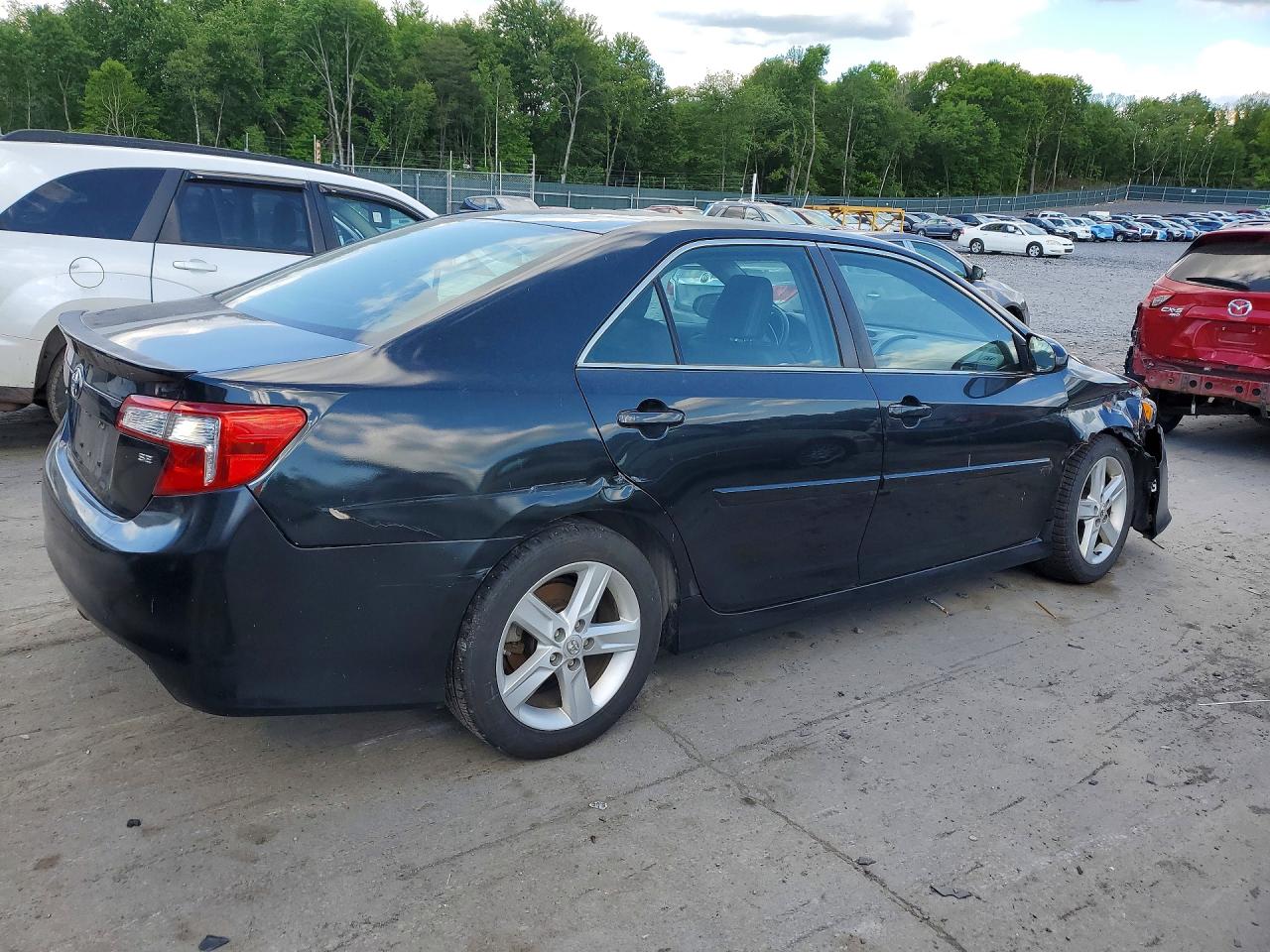 2014 Toyota Camry Se Blue vin: 4T1BF1FK7EU461696