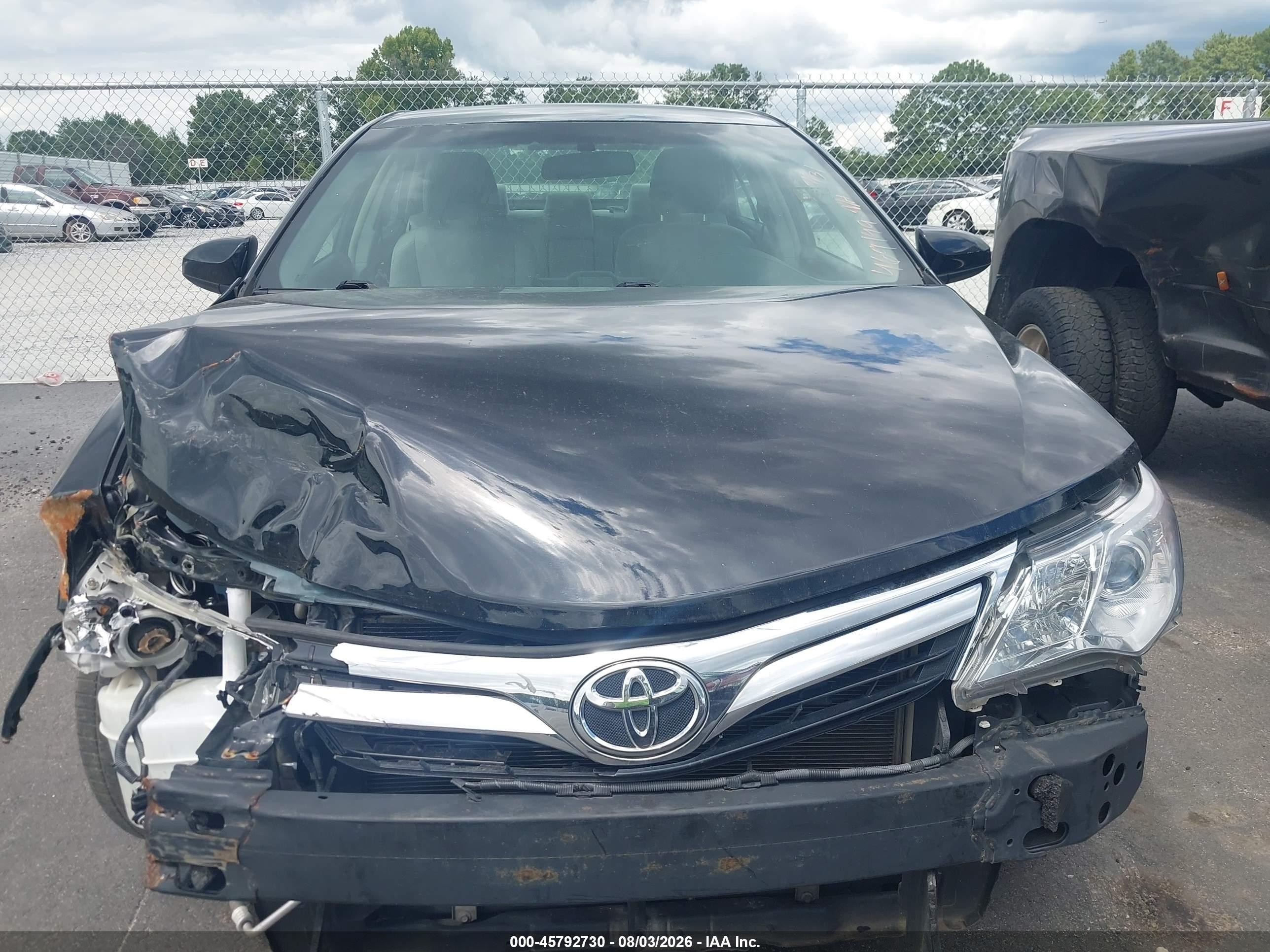 2014 Toyota Camry Le Black vin: 4T1BF1FK7EU469149