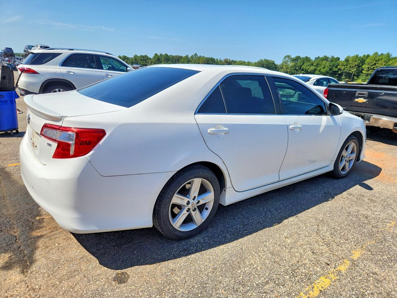 2014 Toyota Camry Se White vin: 4T1BF1FK7EU731901
