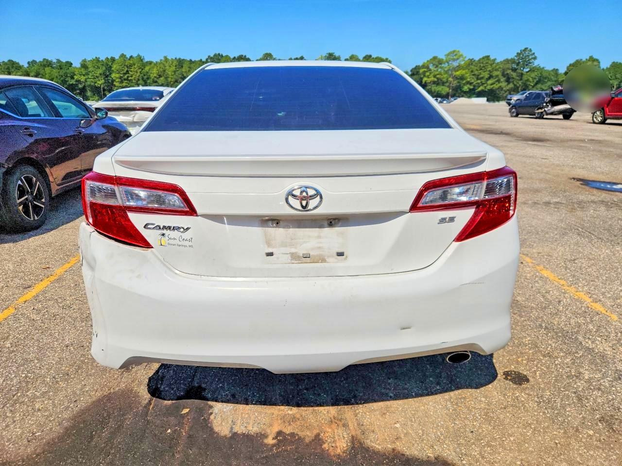 2014 Toyota Camry Se White vin: 4T1BF1FK7EU731901