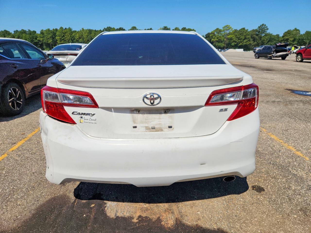 2014 Toyota Camry Se White vin: 4T1BF1FK7EU731901