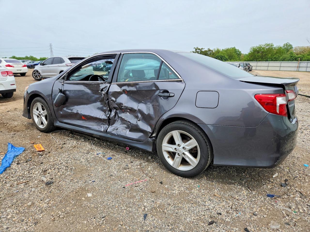 2014 Toyota Camry Se Серый vin: 4T1BF1FK7EU738380