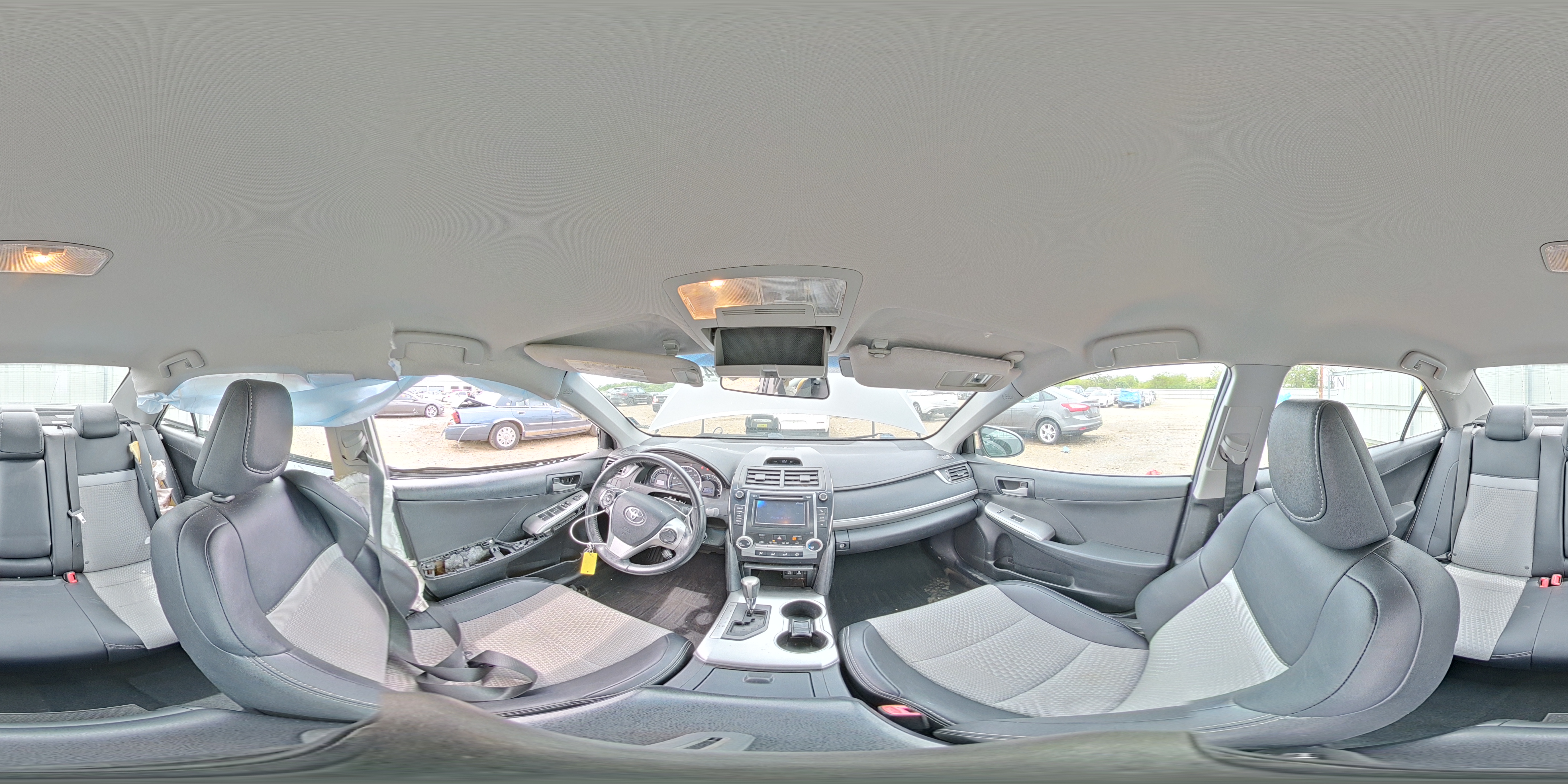 2014 Toyota Camry Se Серый vin: 4T1BF1FK7EU738380