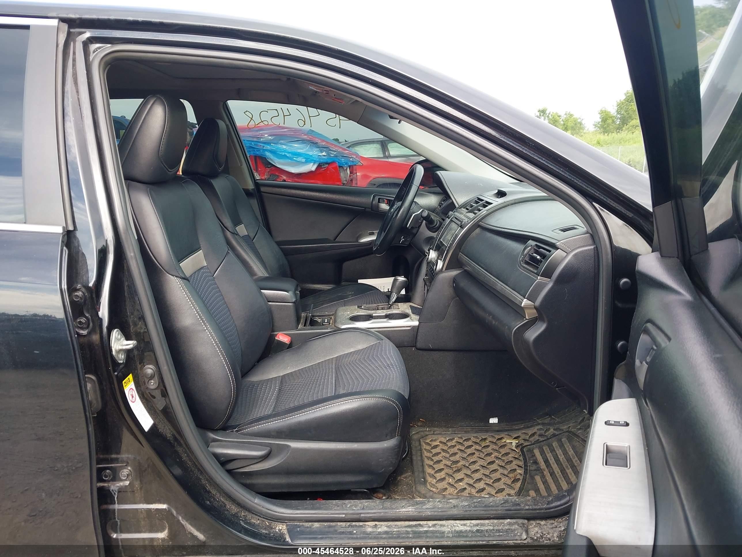 2014 Toyota Camry Se Sport Black vin: 4T1BF1FK7EU740307