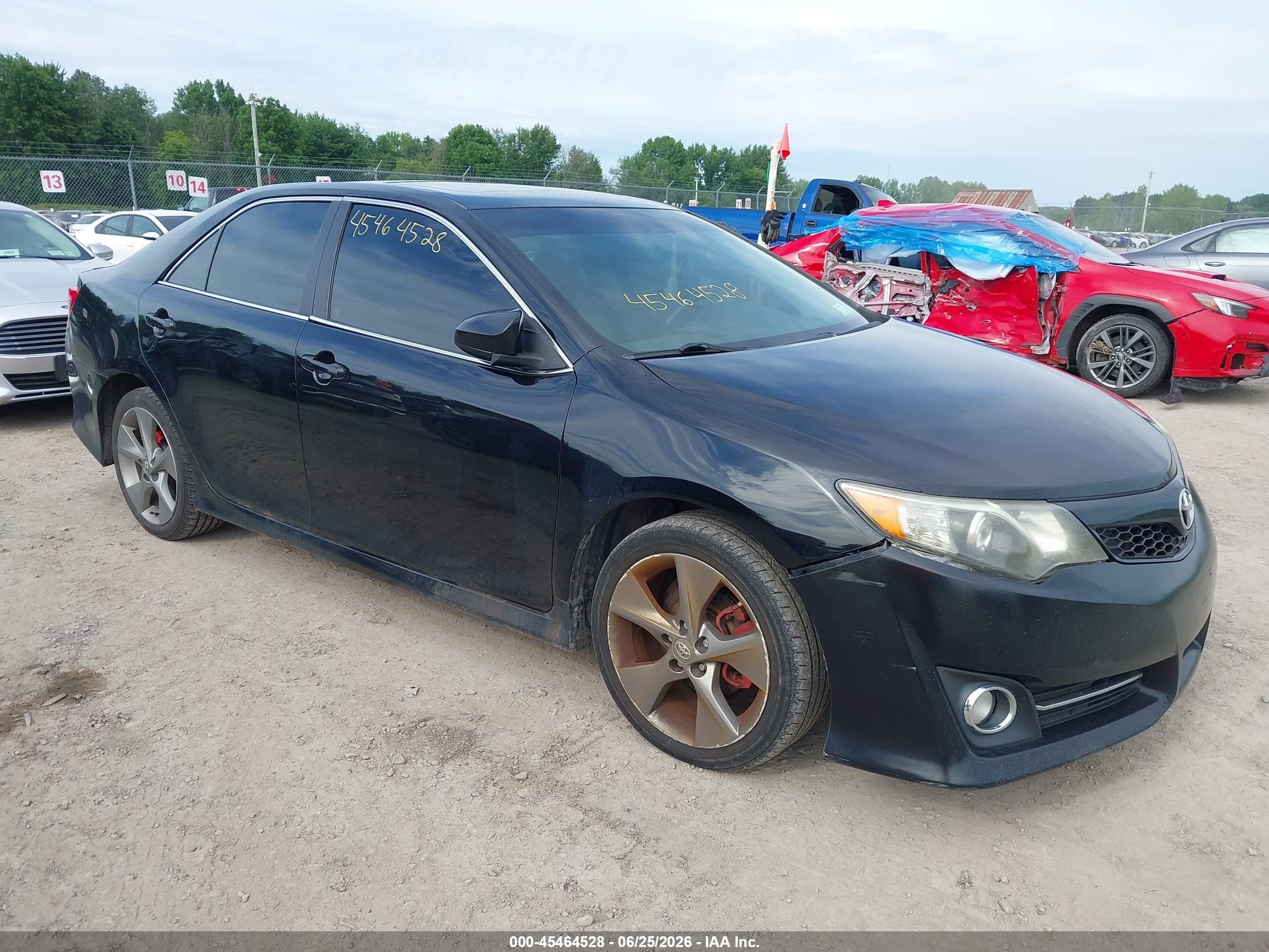 2014 Toyota Camry Se Sport Black vin: 4T1BF1FK7EU740307