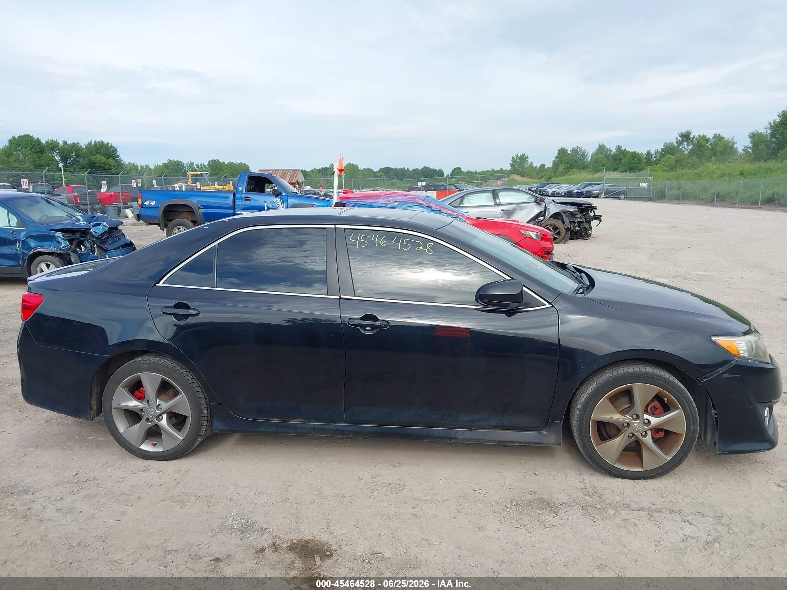 2014 Toyota Camry Se Sport Black vin: 4T1BF1FK7EU740307