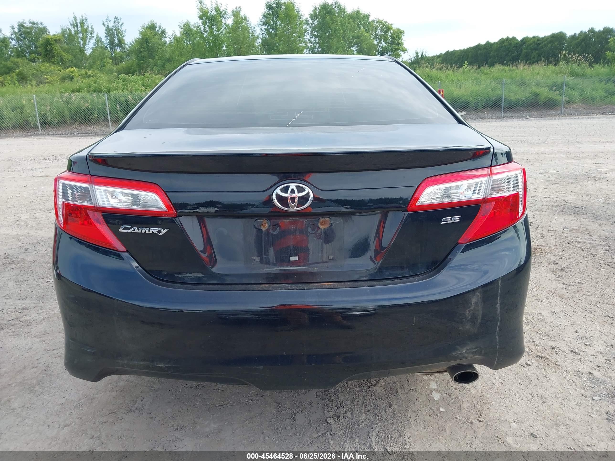 2014 Toyota Camry Se Sport Black vin: 4T1BF1FK7EU740307