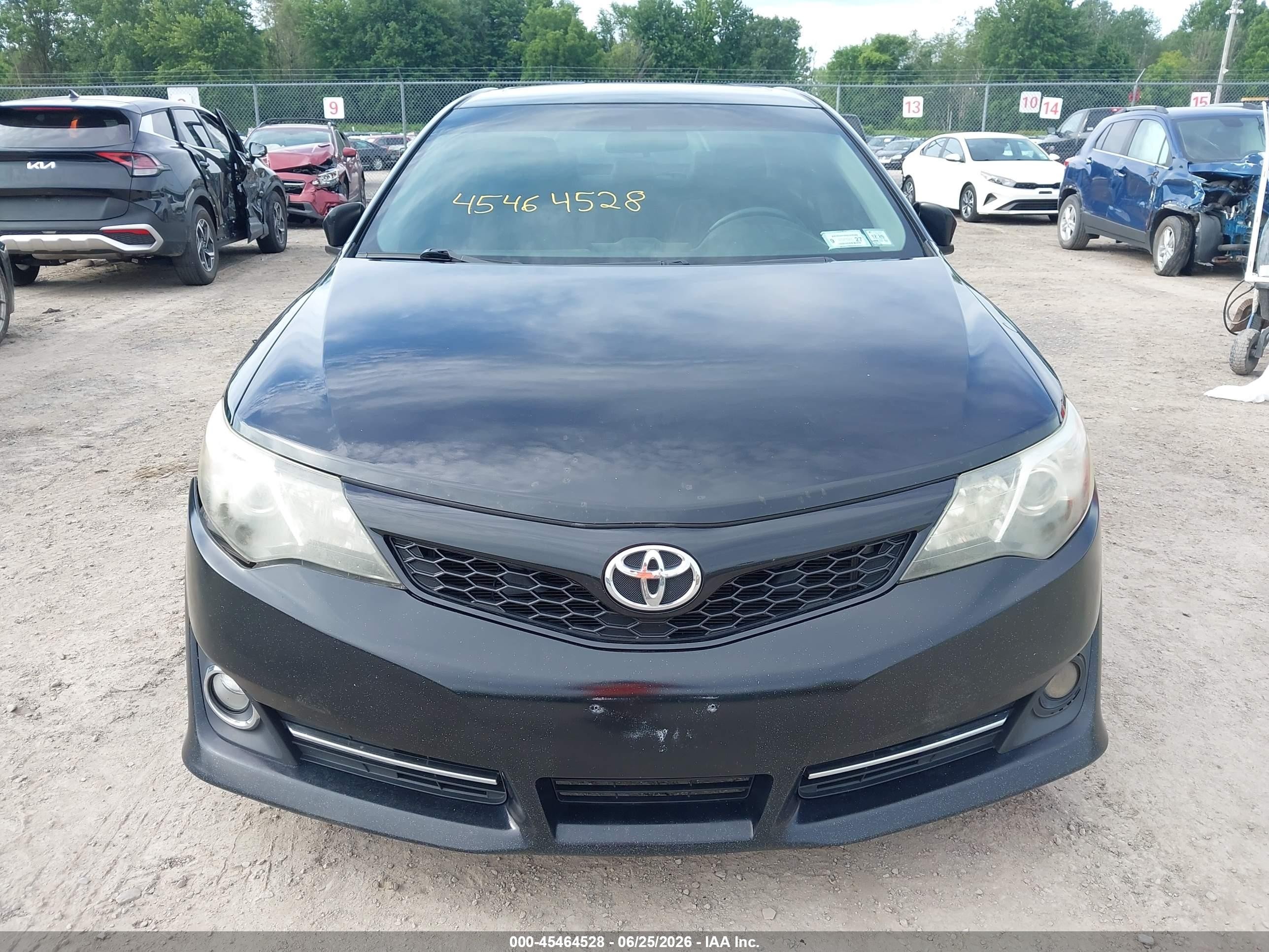 2014 Toyota Camry Se Sport Black vin: 4T1BF1FK7EU740307