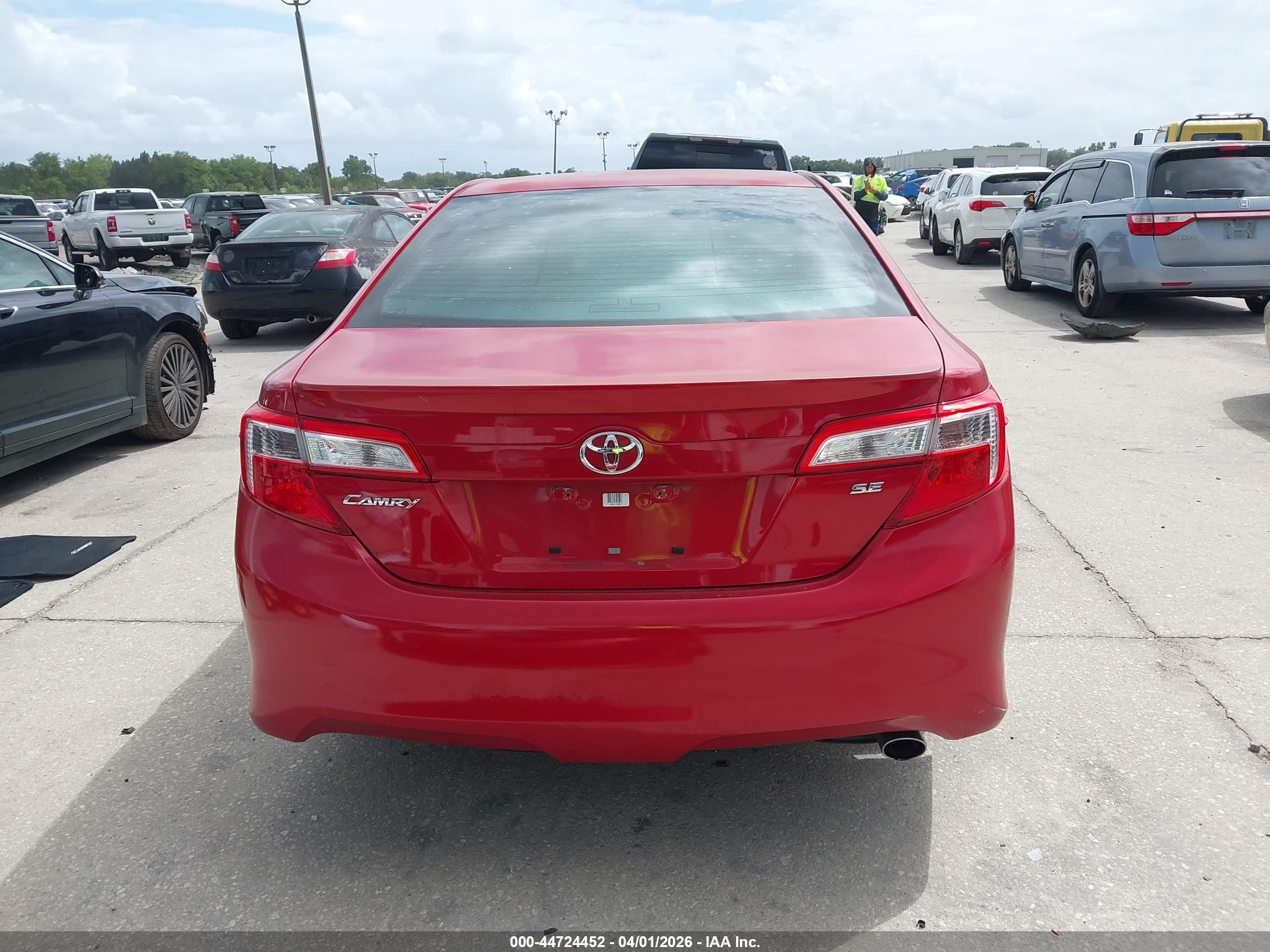 2014 Toyota Camry Se Burgundy vin: 4T1BF1FK7EU764333