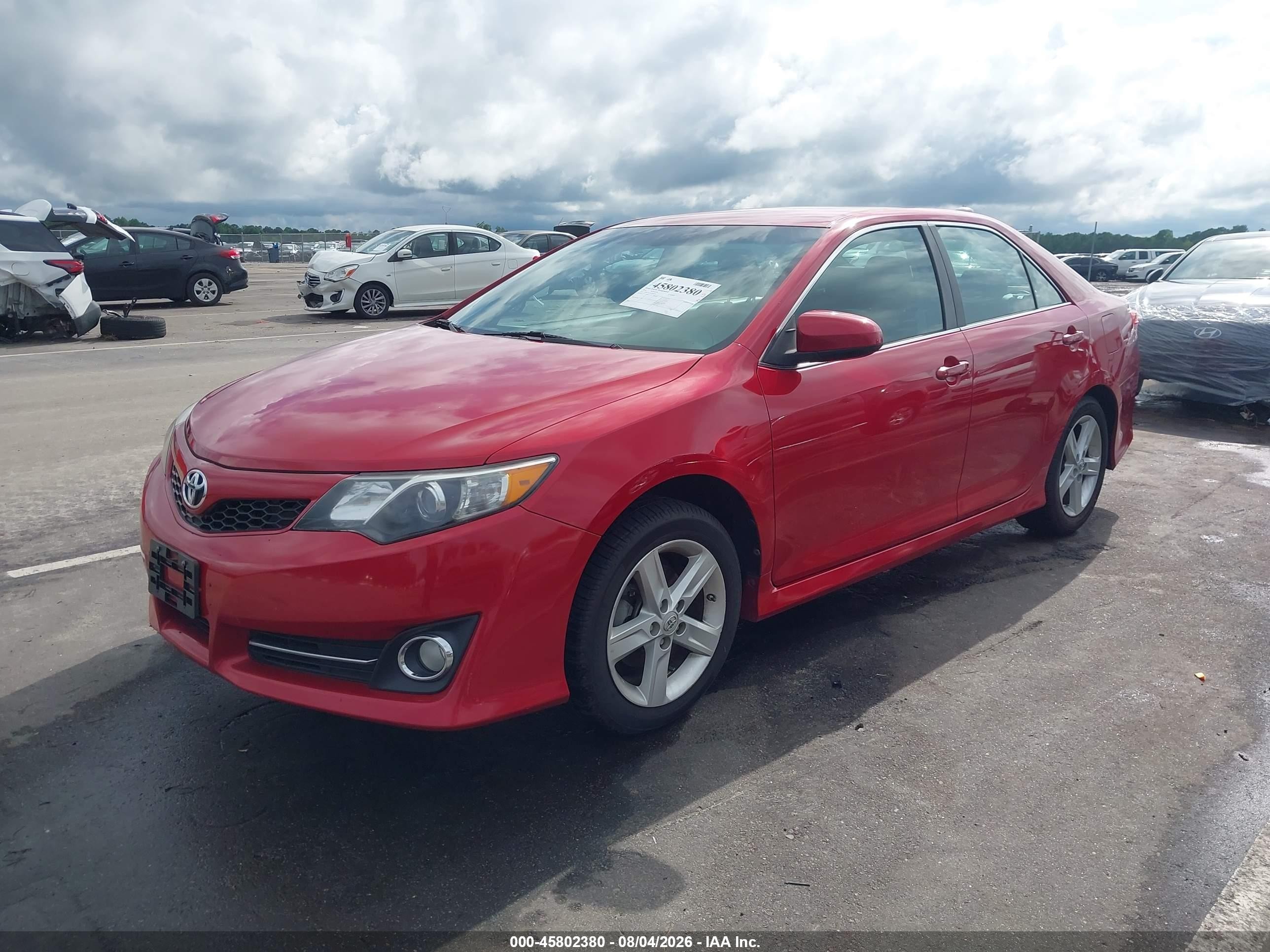 2014 Toyota Camry Se Красный vin: 4T1BF1FK7EU769578