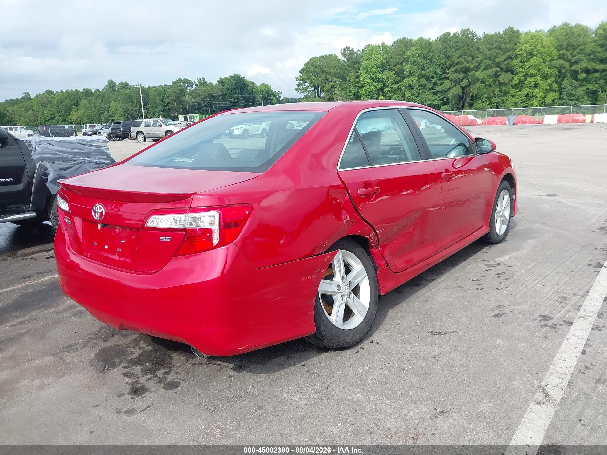 2014 Toyota Camry Se Красный vin: 4T1BF1FK7EU769578