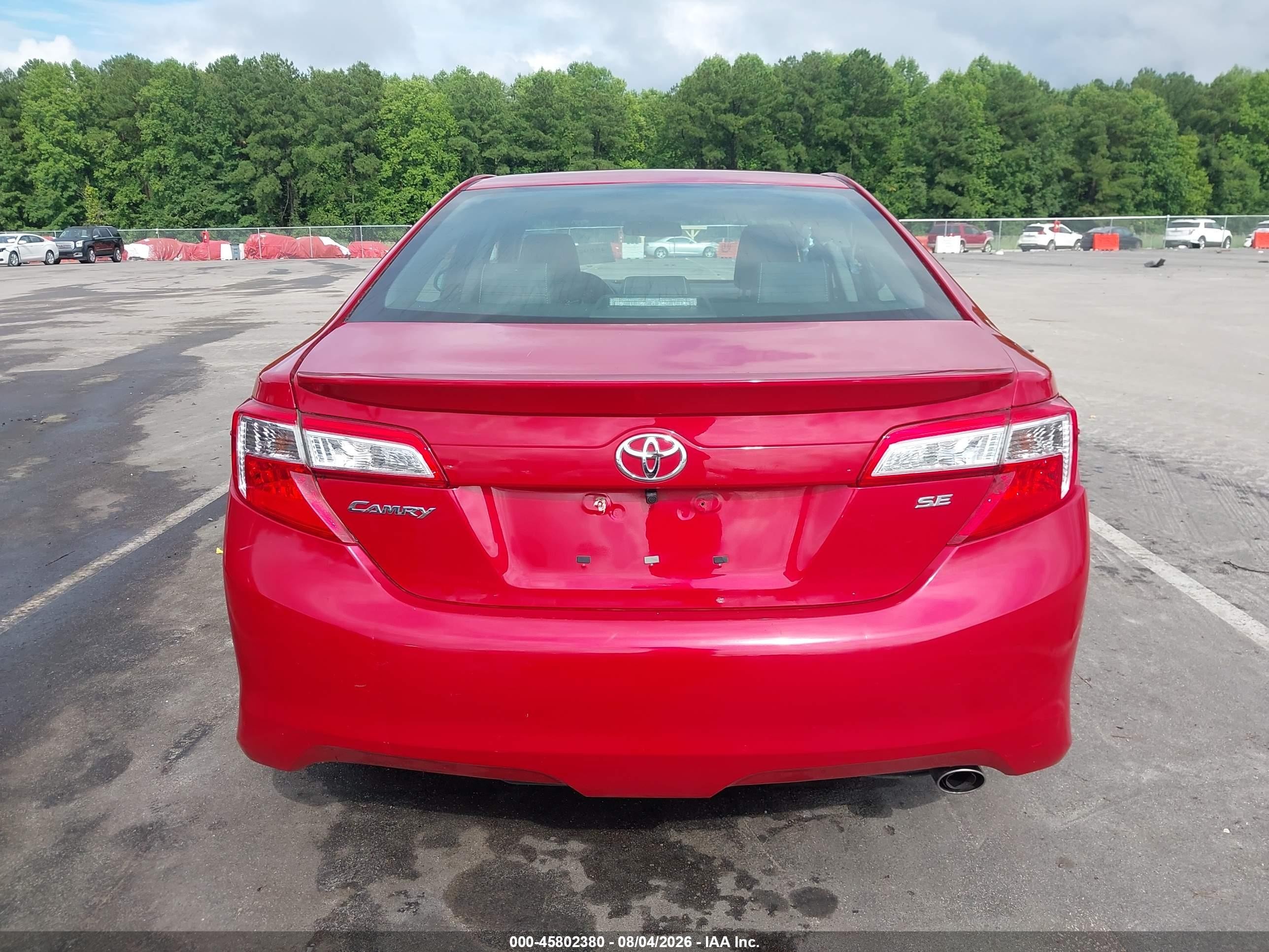 2014 Toyota Camry Se Красный vin: 4T1BF1FK7EU769578