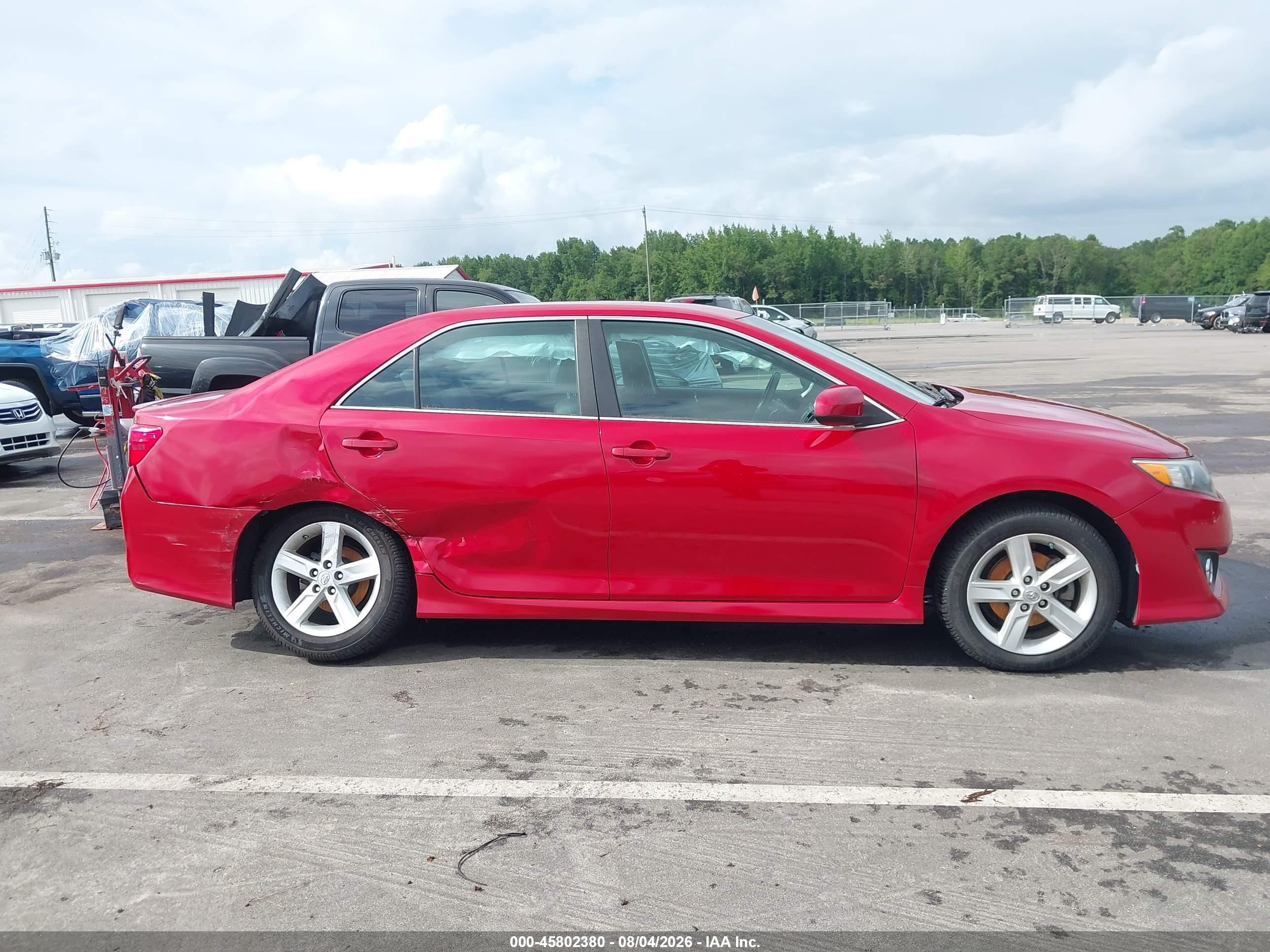 2014 Toyota Camry Se Красный vin: 4T1BF1FK7EU769578