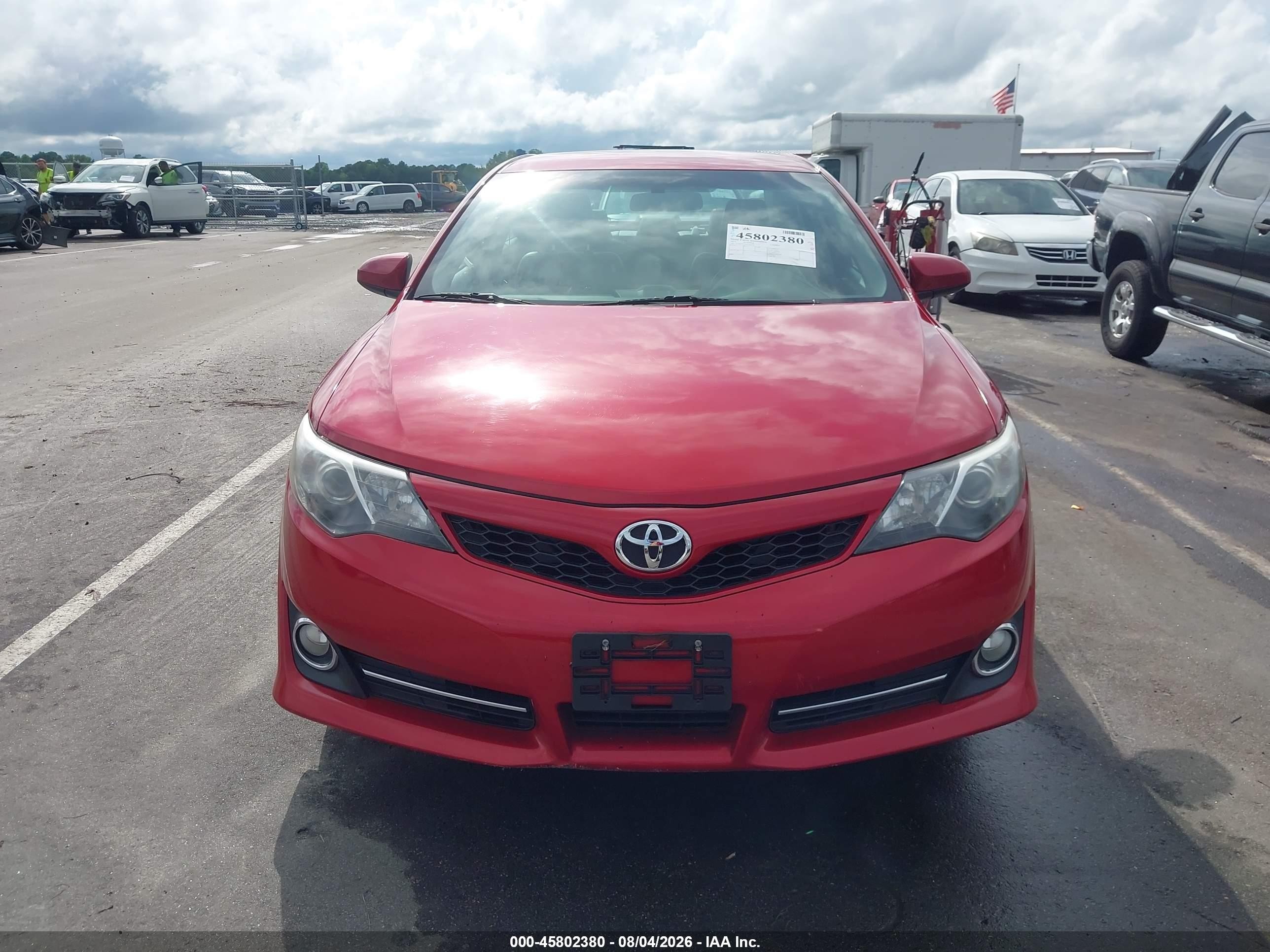 2014 Toyota Camry Se Красный vin: 4T1BF1FK7EU769578
