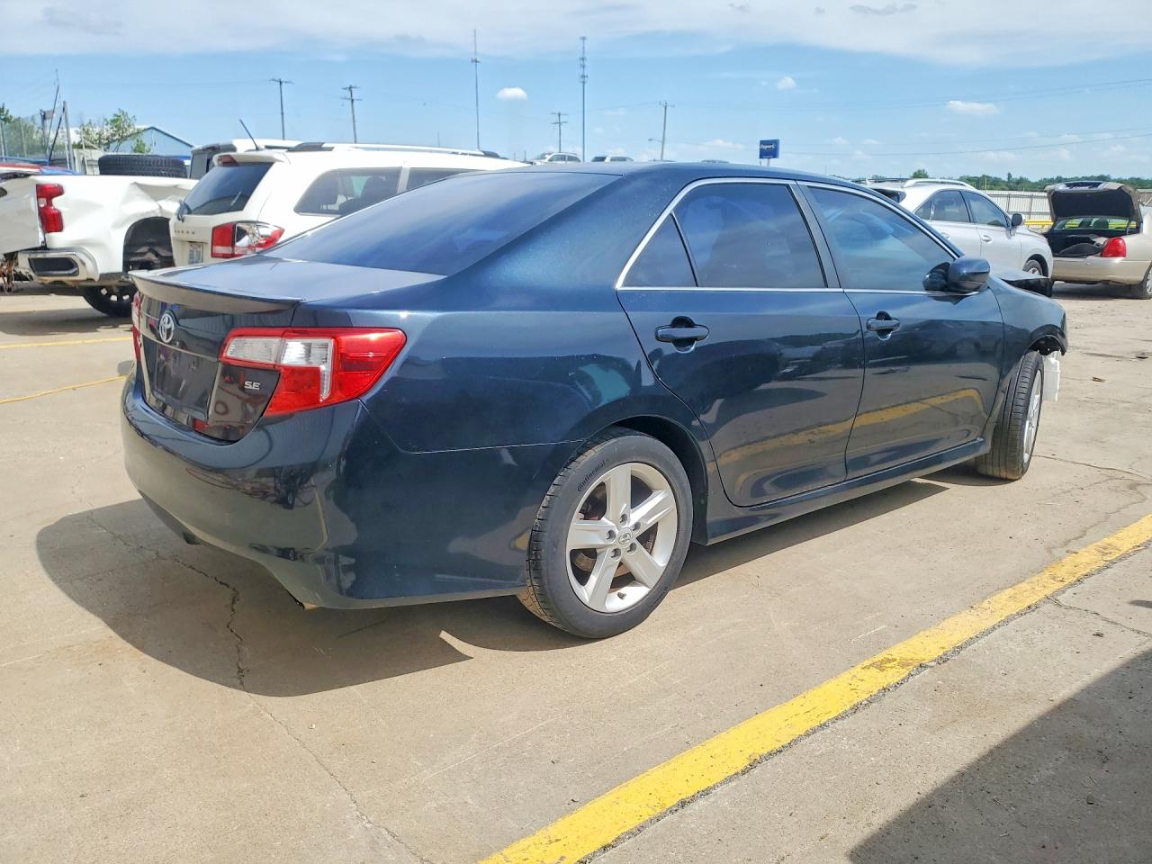 2014 Toyota Camry Se Black vin: 4T1BF1FK7EU777664