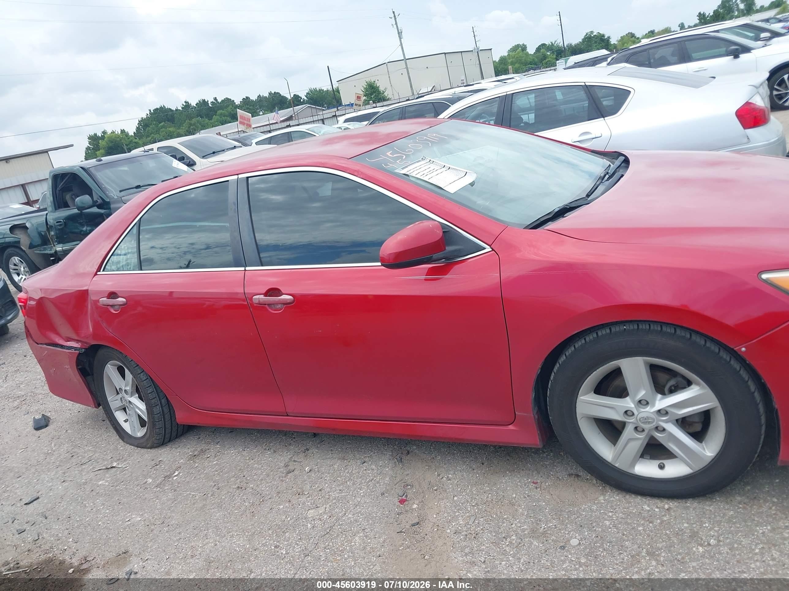 2014 Toyota Camry Se Red vin: 4T1BF1FK7EU777728
