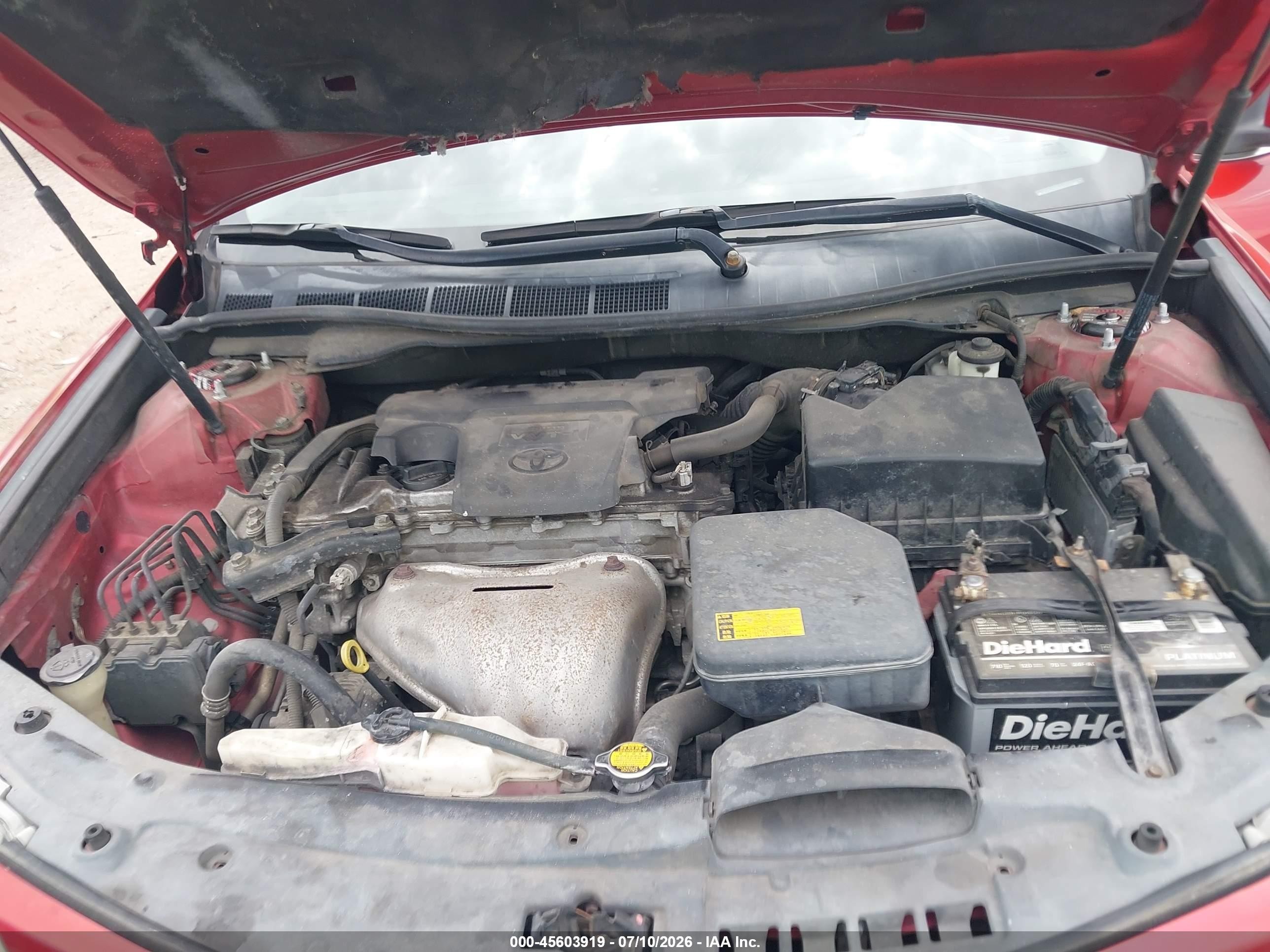 2014 Toyota Camry Se Red vin: 4T1BF1FK7EU777728