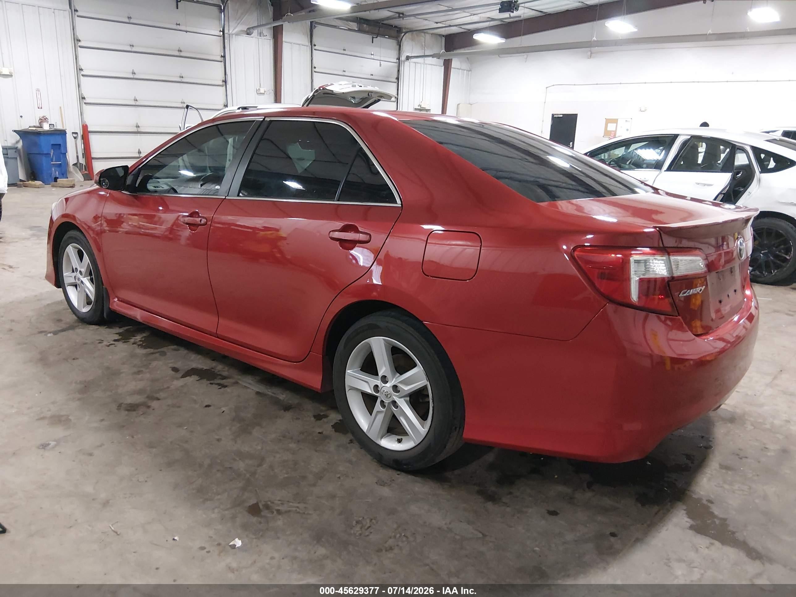 2014 Toyota Camry Se Red vin: 4T1BF1FK7EU780791