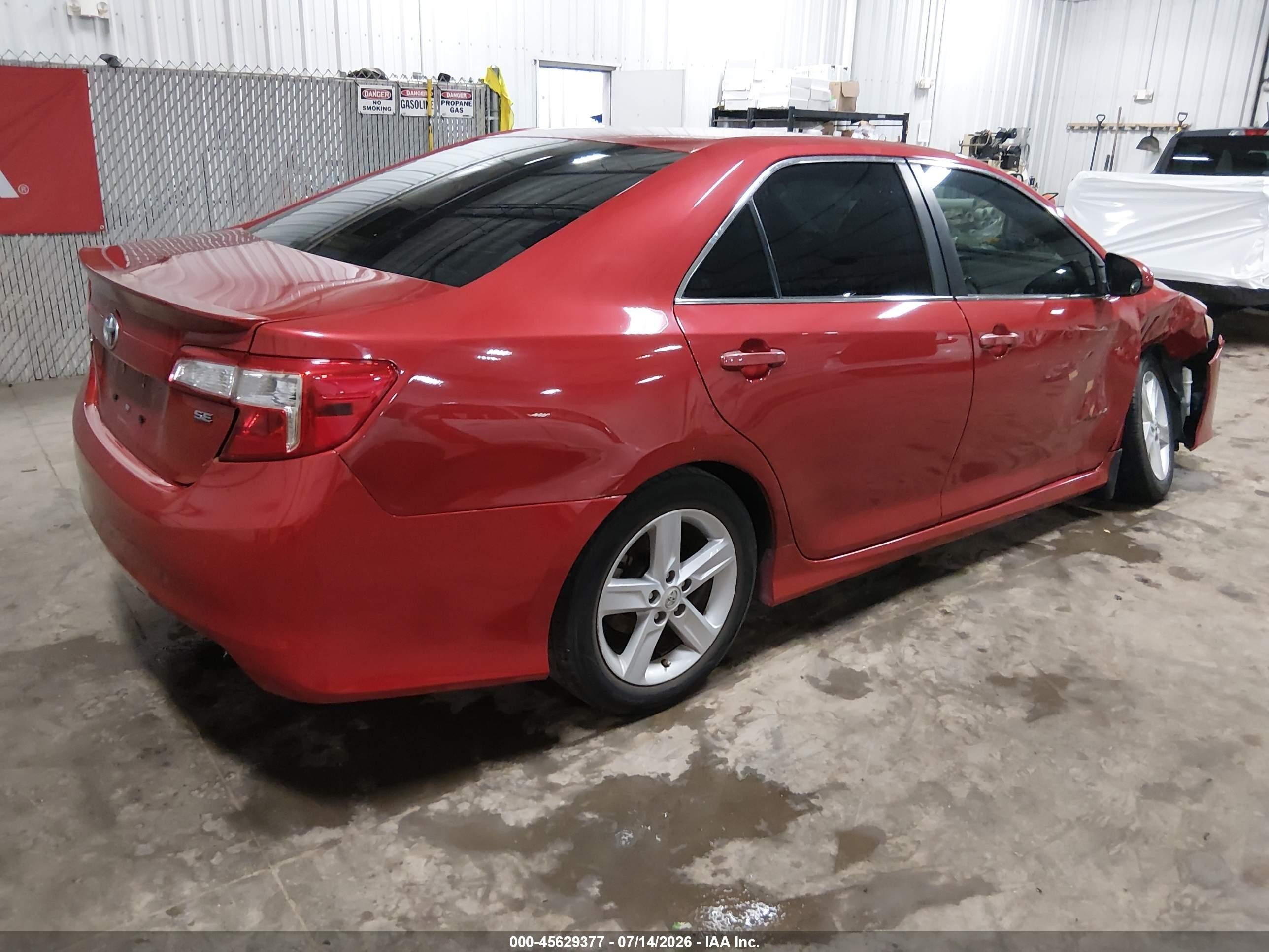2014 Toyota Camry Se Red vin: 4T1BF1FK7EU780791