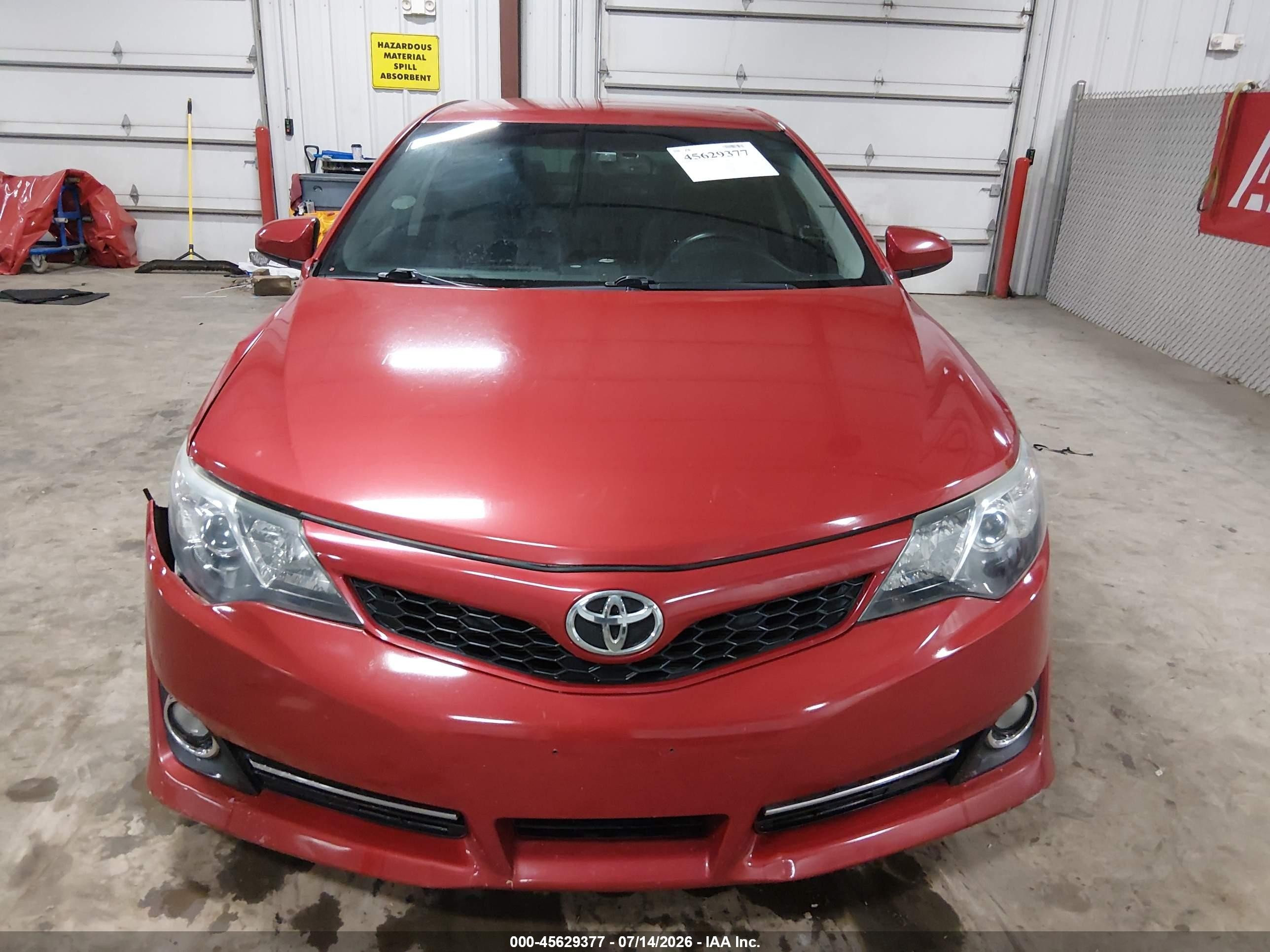 2014 Toyota Camry Se Red vin: 4T1BF1FK7EU780791