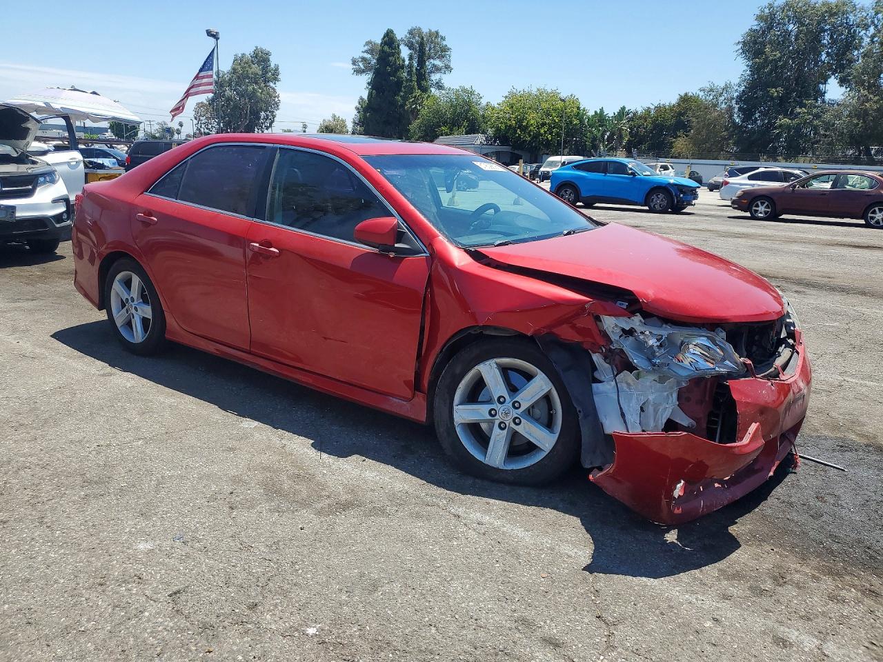 2014 Toyota Camry Se Red vin: 4T1BF1FK7EU802398