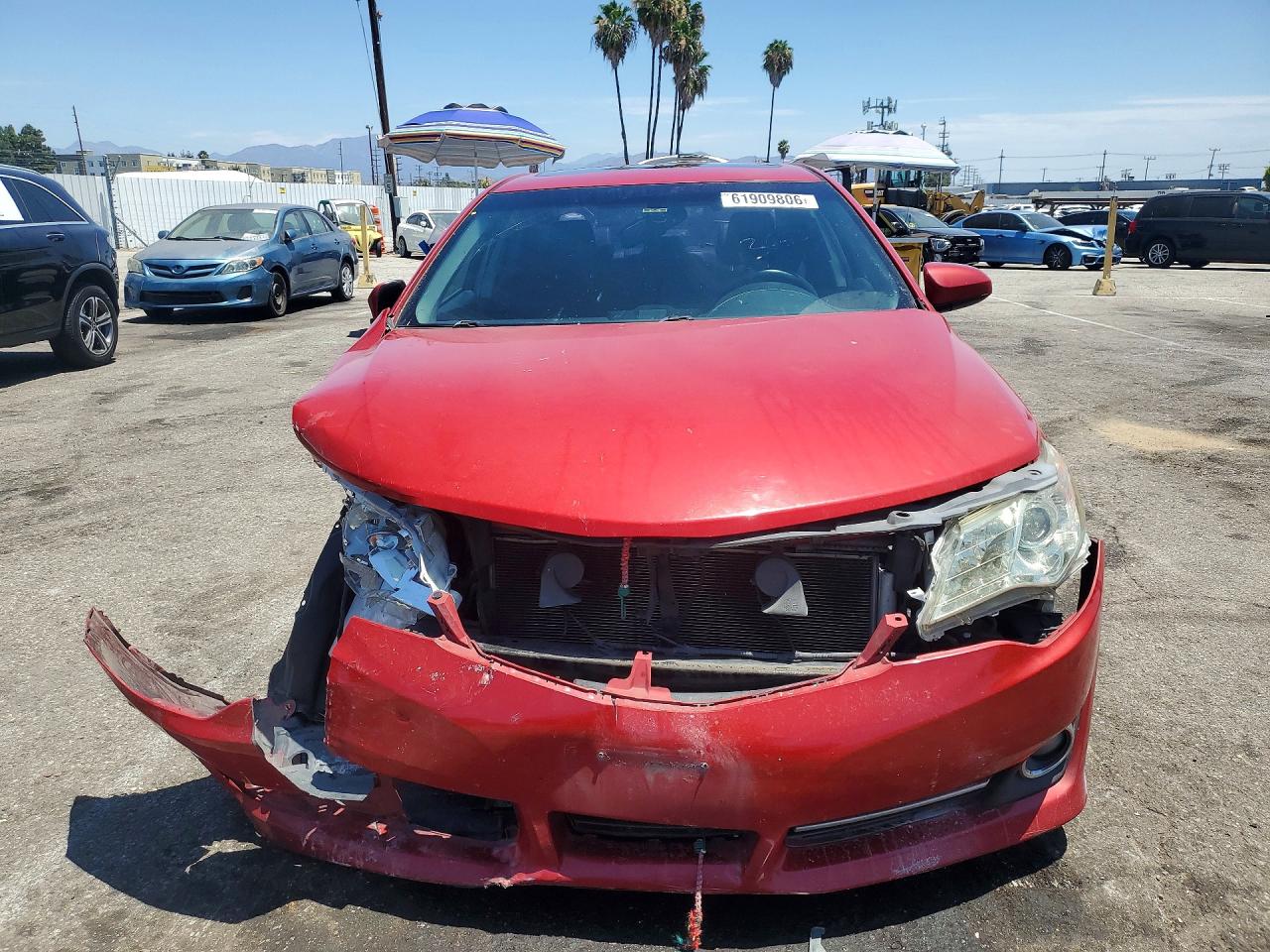 2014 Toyota Camry Se Red vin: 4T1BF1FK7EU802398