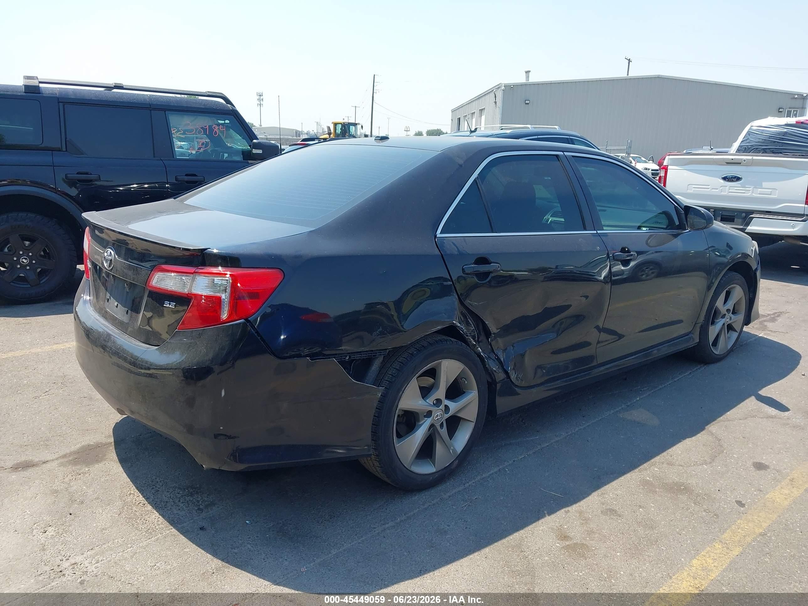 2014 Toyota Camry Se Sport Black vin: 4T1BF1FK7EU806421