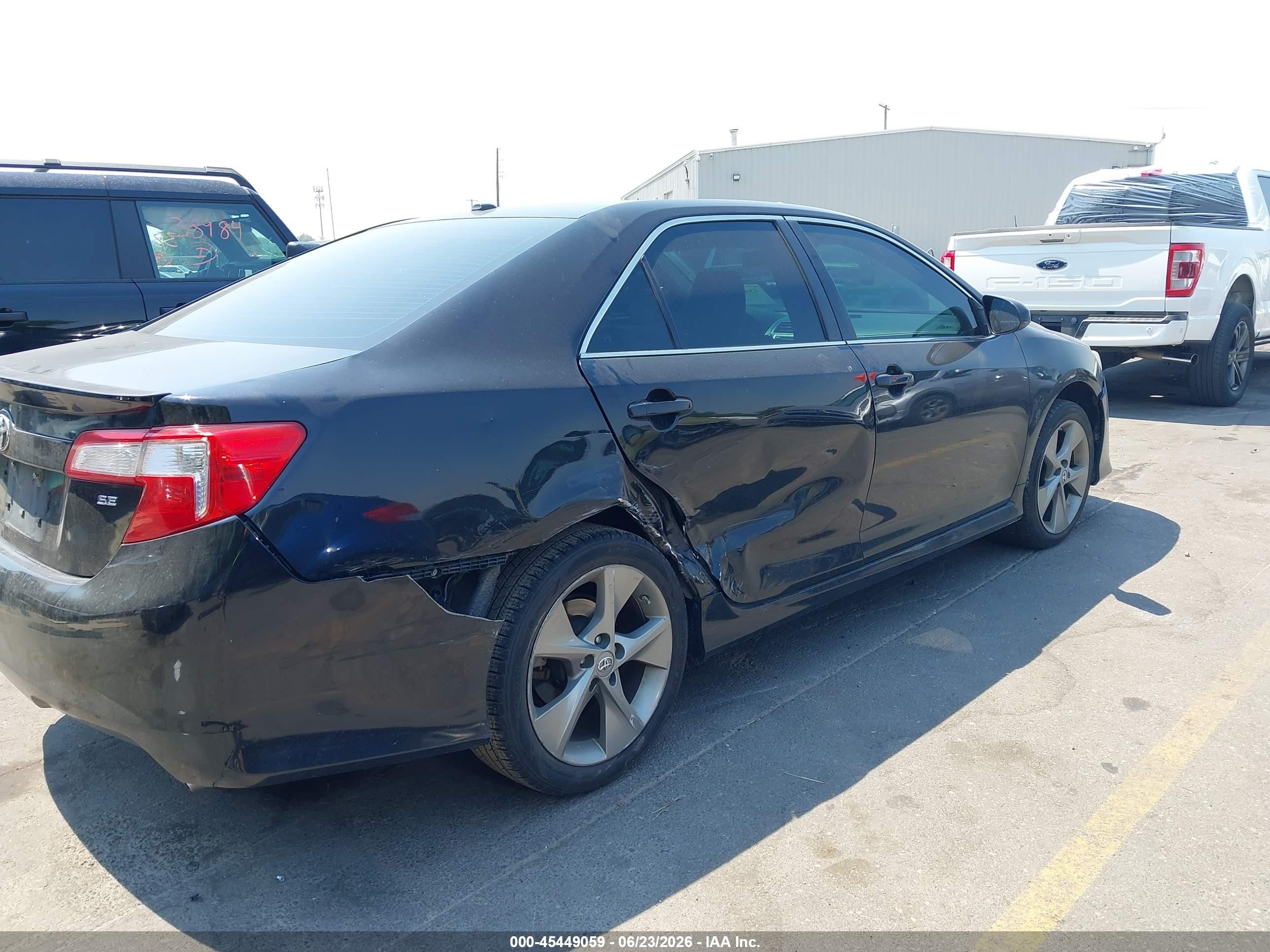 2014 Toyota Camry Se Sport Black vin: 4T1BF1FK7EU806421