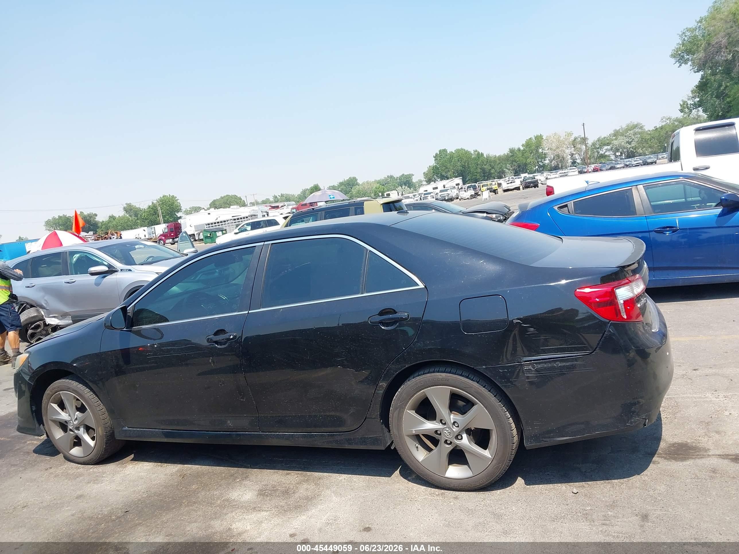 2014 Toyota Camry Se Sport Black vin: 4T1BF1FK7EU806421