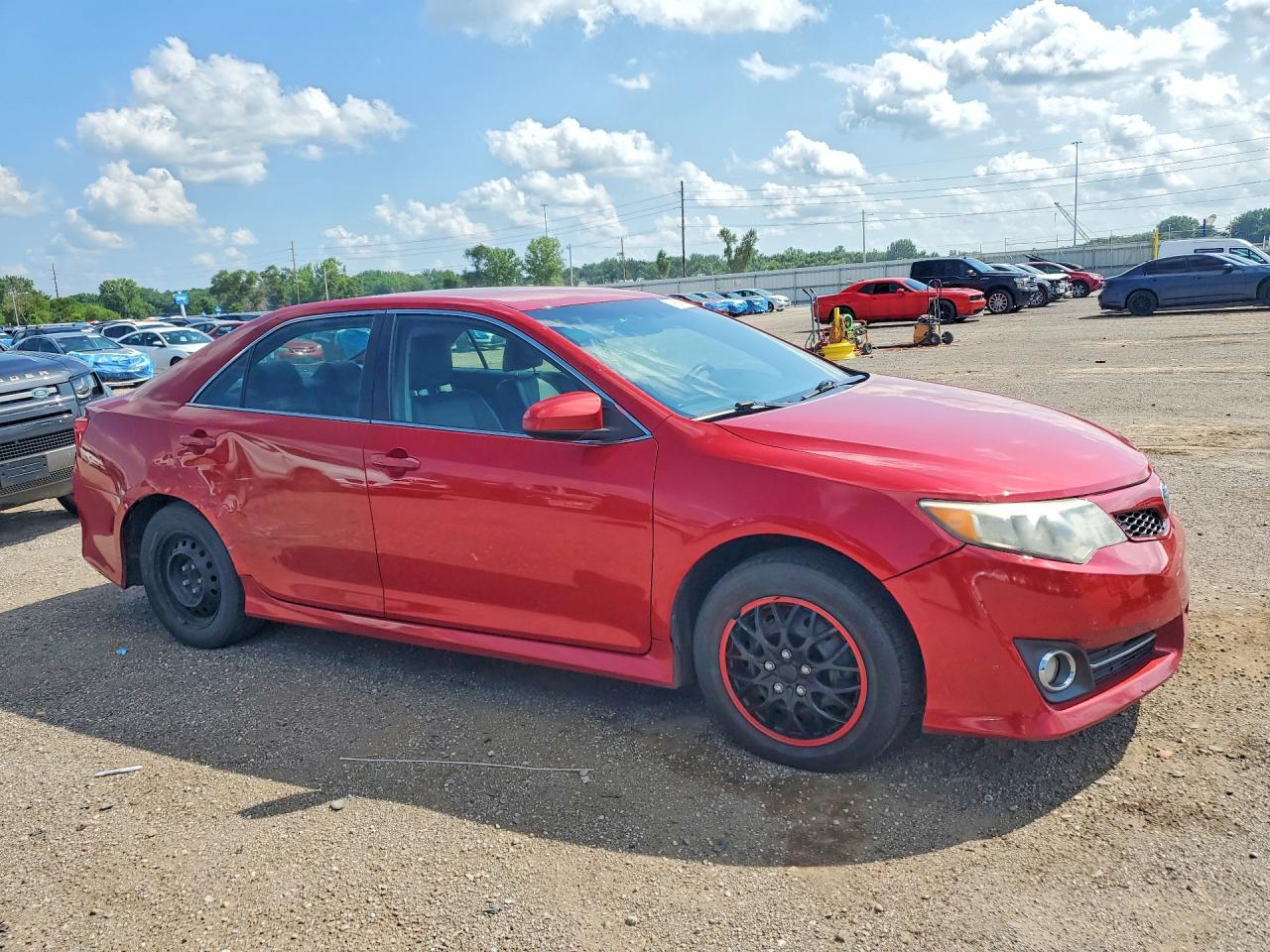 2014 Toyota Camry Se Red vin: 4T1BF1FK7EU810291
